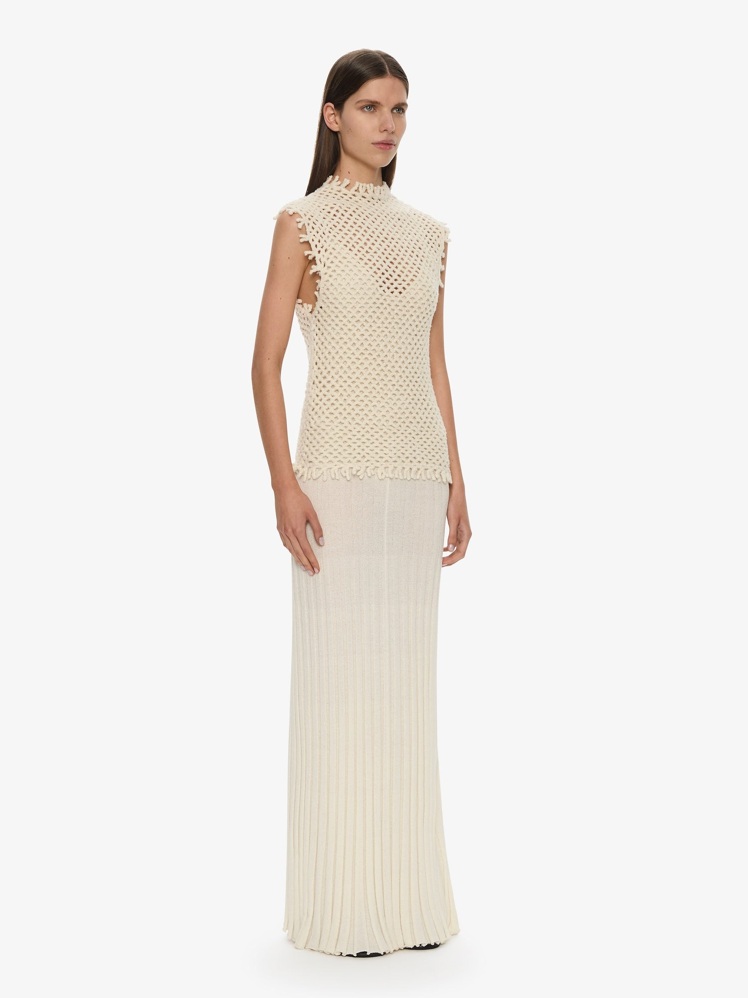 Lattice Knit Tank Dress - 3