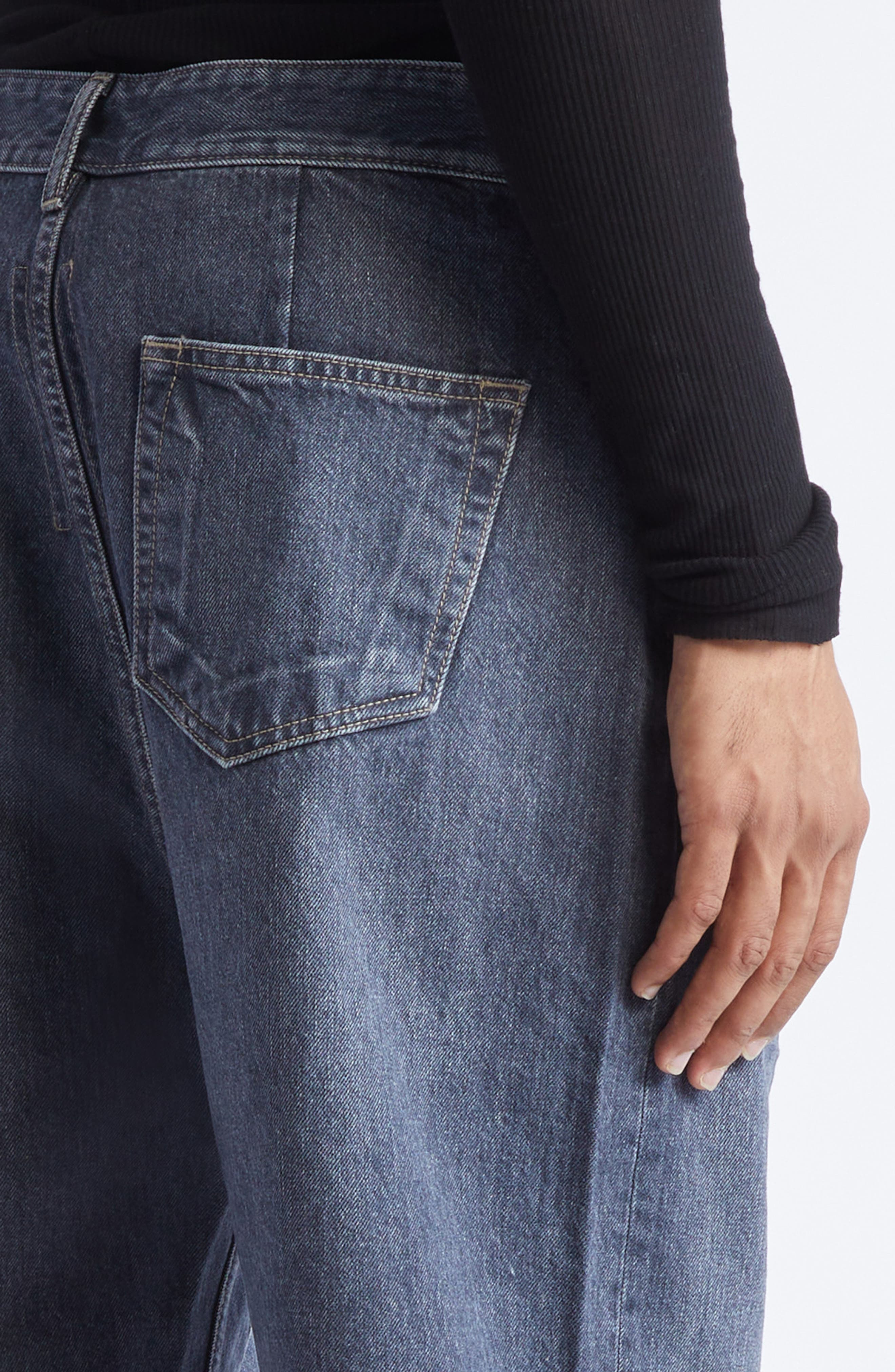 Rick Owens DRKSHDW Geth Wide Leg Jeans in Washed Grey at Nordstrom - 5