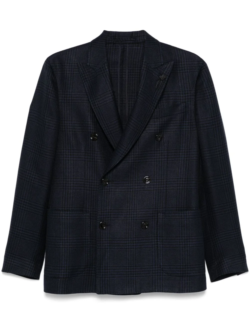 checked blazer - 1