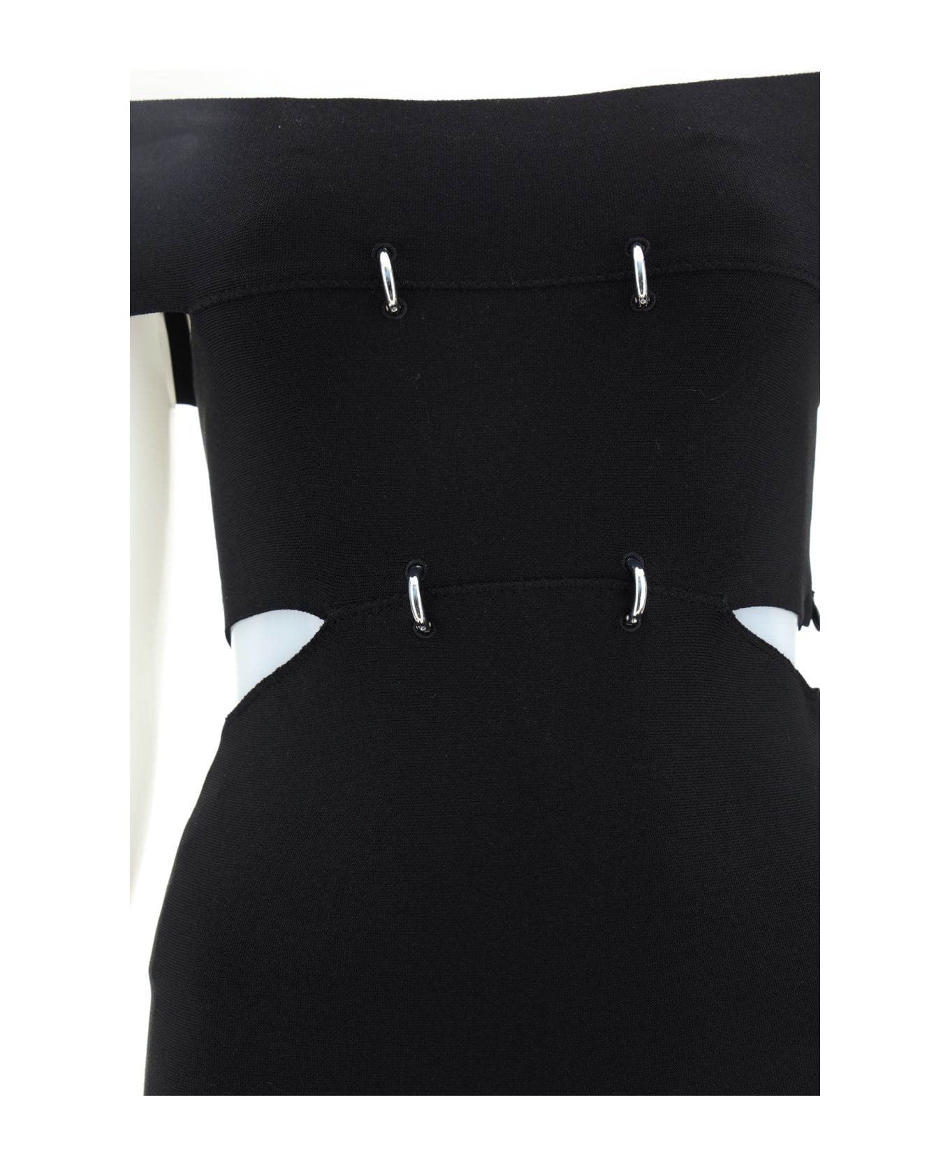 Cut-out Detail Off-shoulder Flare Dress - 2