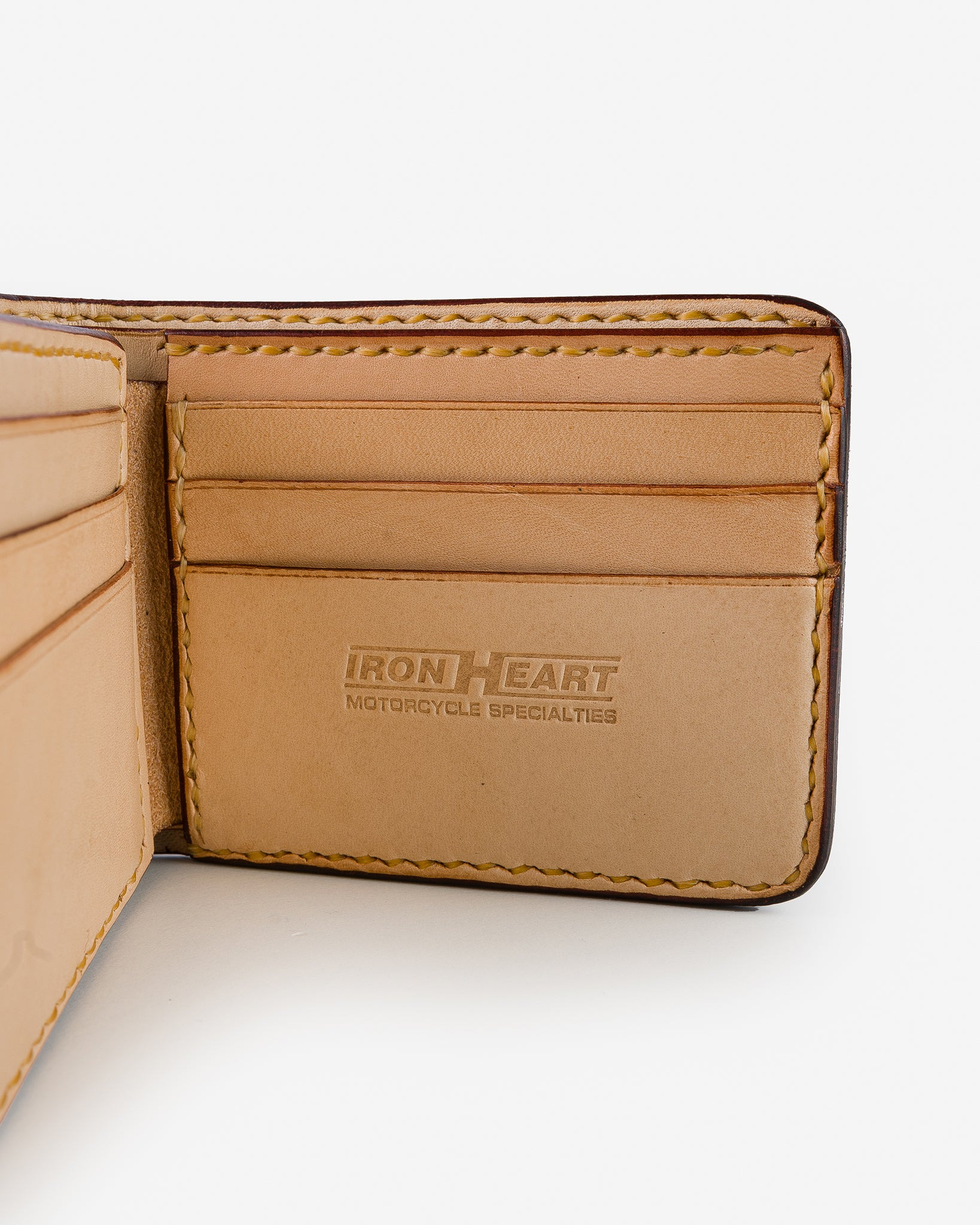IHG-071-NAT Slimline Small Shell Cordovan Wallet - Natural - 3
