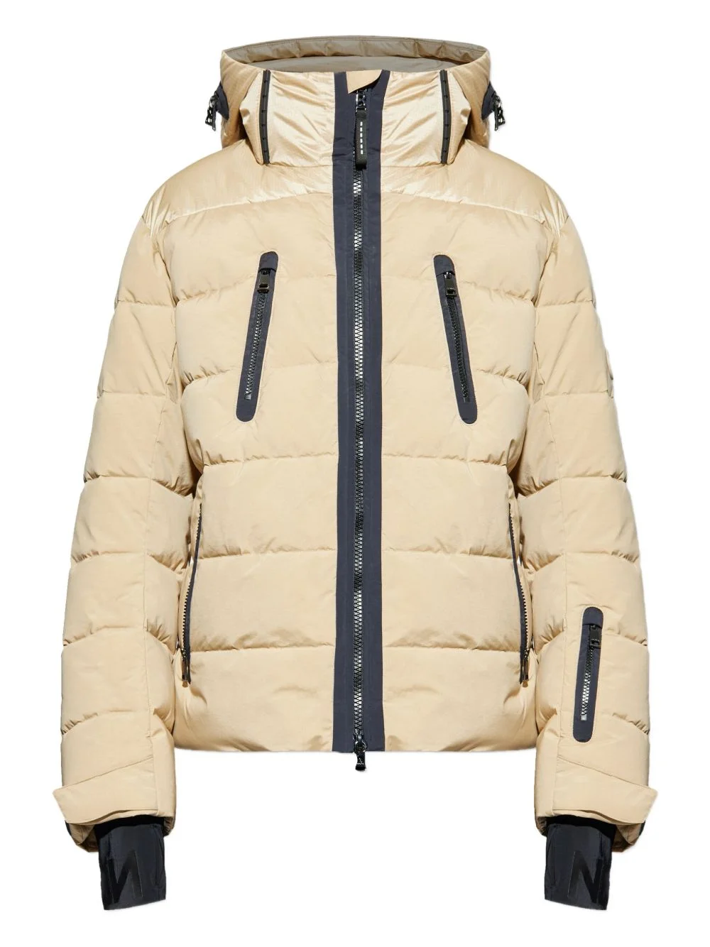 hooded zipped padded jacket - 1