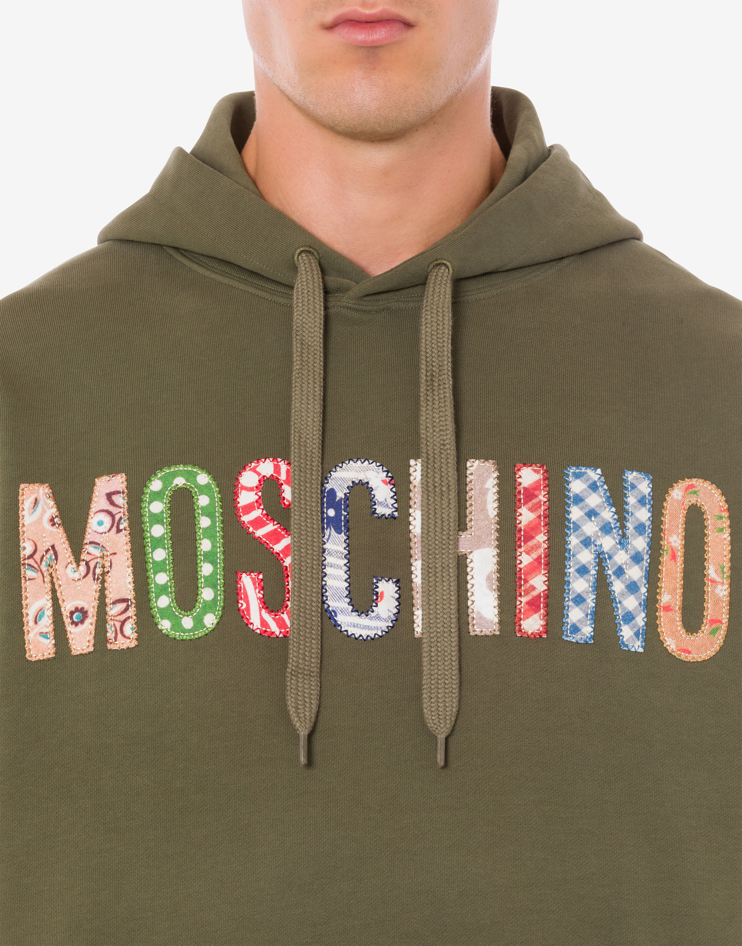 QUILT PRINT LOGO HOODIE - 4