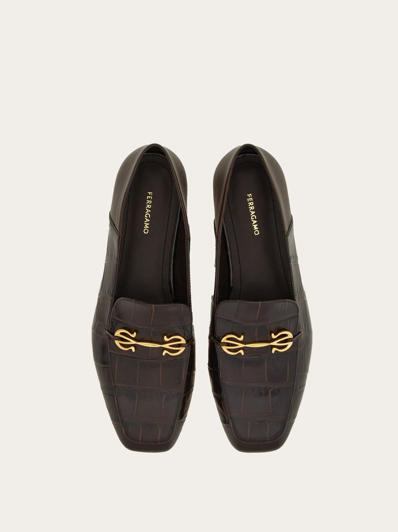 FERRAGAMO Loafer with Gancini ornament outlook