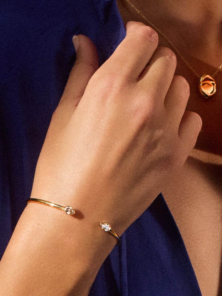 Romance Pear Diamond Droplet Bracelet - 3