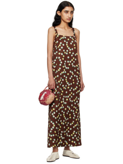 BODE Brown Bubble Dot Maxi Dress outlook