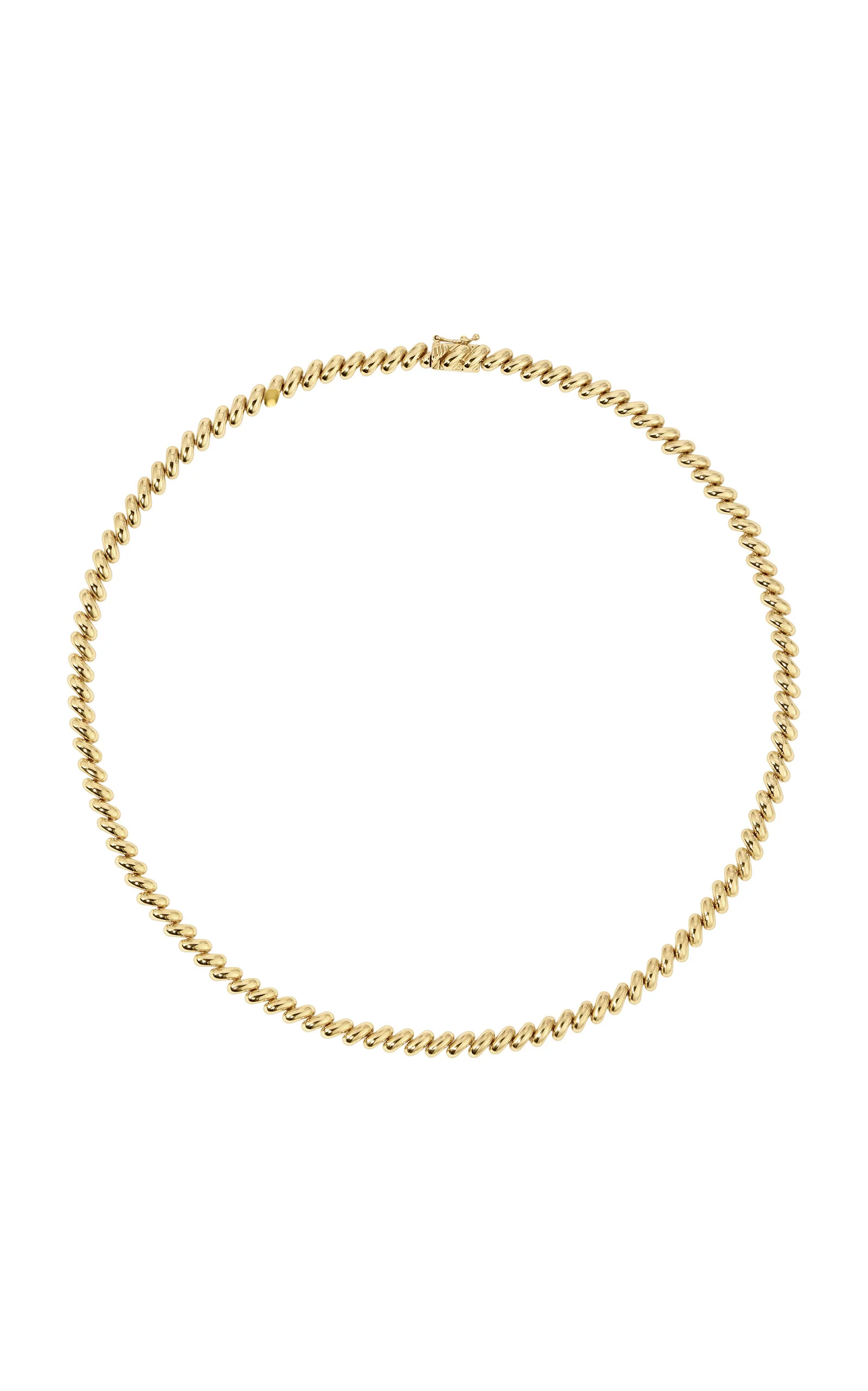 18k Yellow Gold Gold Coil Choker - 1