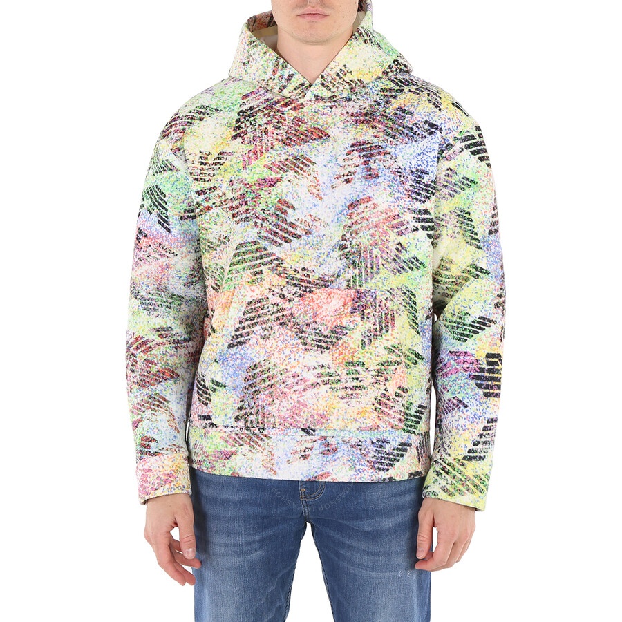 Emporio Armani Men's Eagle Logo Print Hooded Sweatshirt - 3