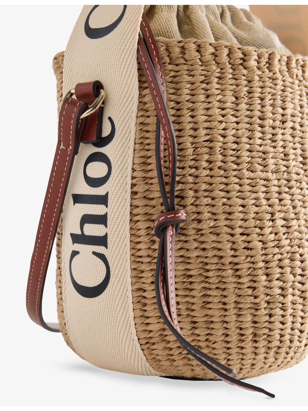 Woody small raffia basket bag - 3