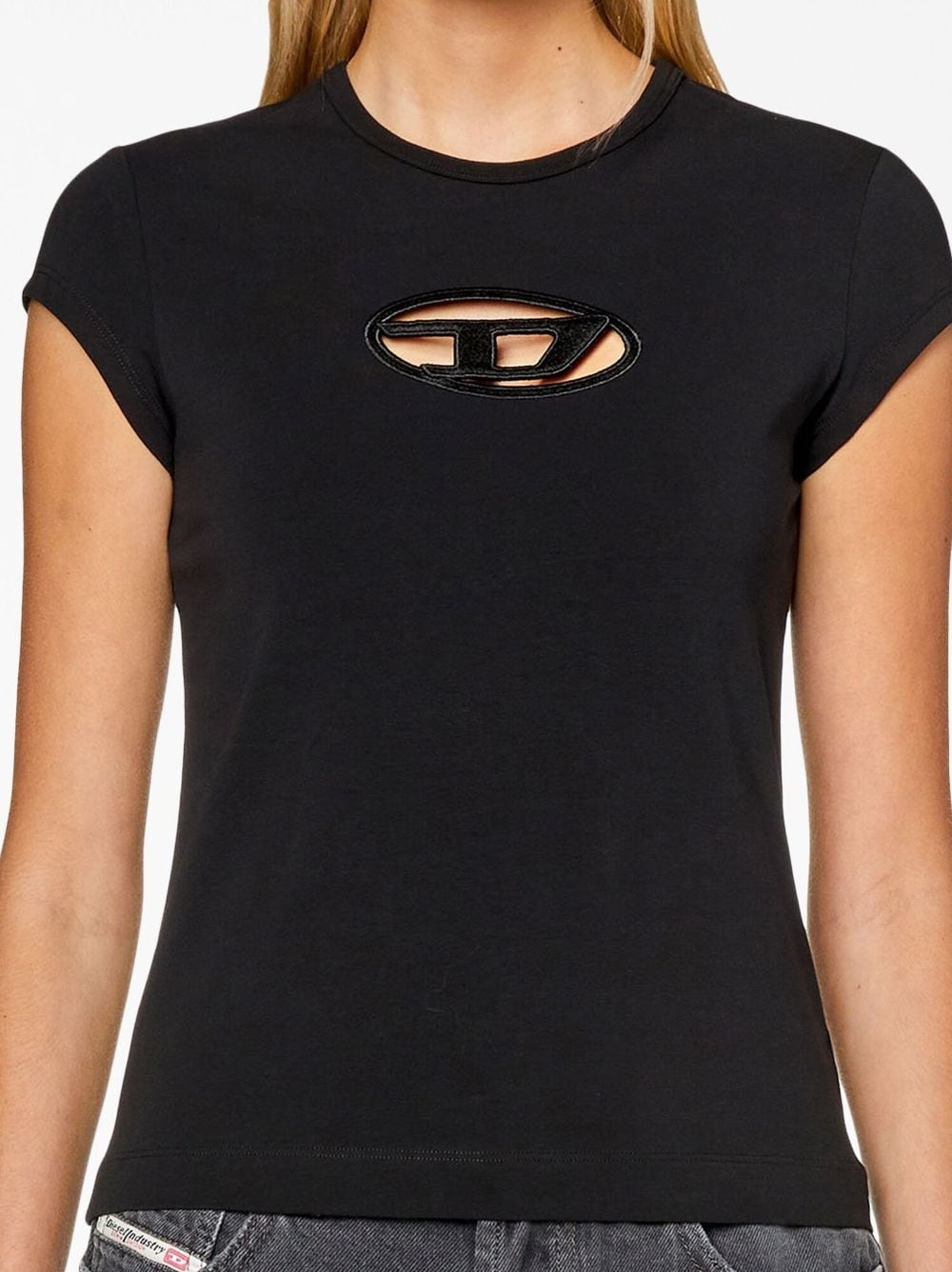 T-Angie logo-cut stretch-cotton T-shirt - 5