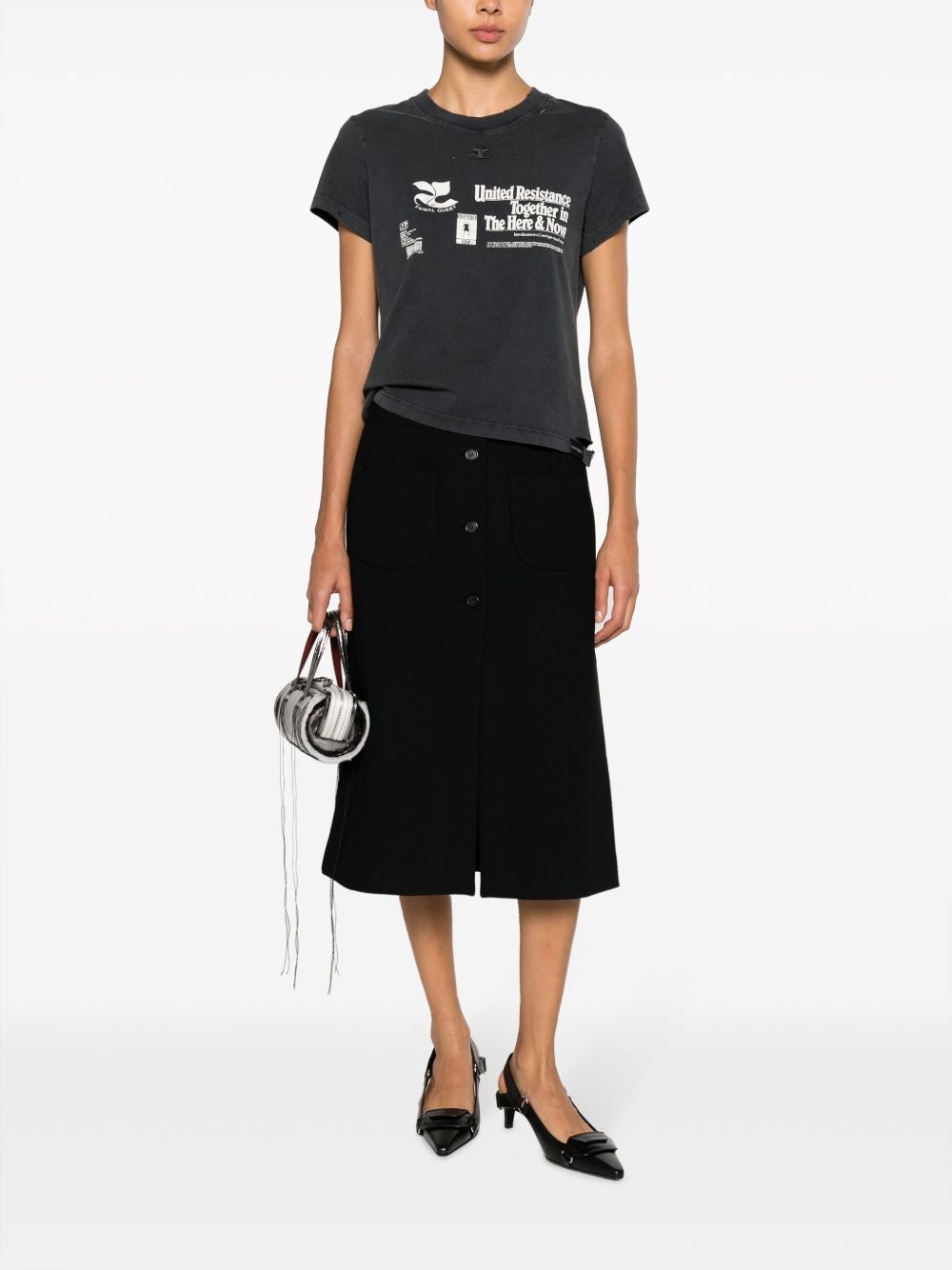 Resistance Destroyed cotton T-shirt - 2