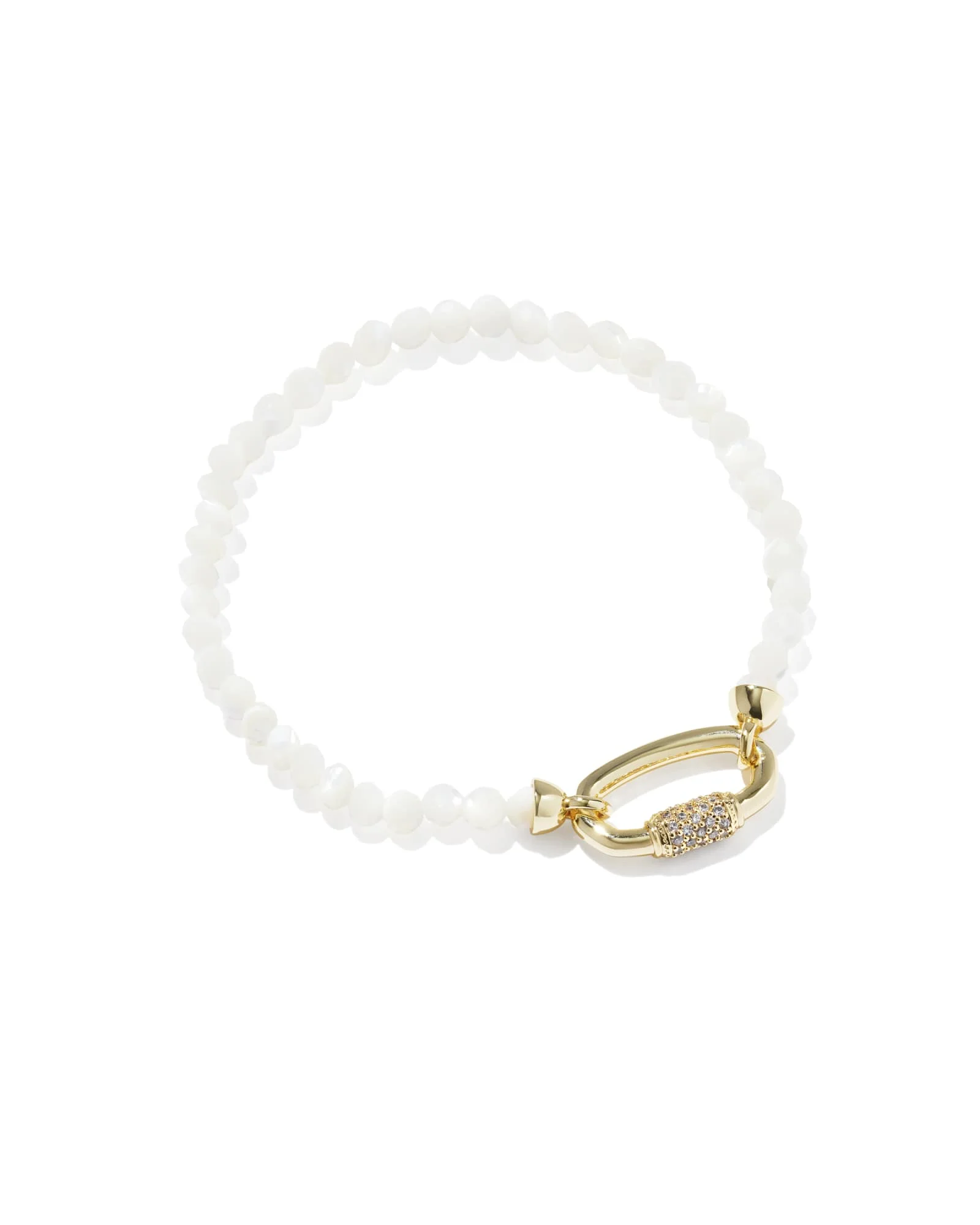 Emery Gold Beaded Stretch Bracelet - 1