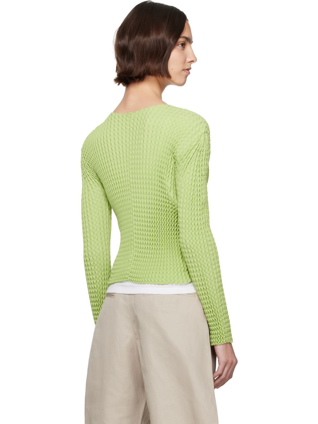 Green April Spongy-56 Cardigan - 3