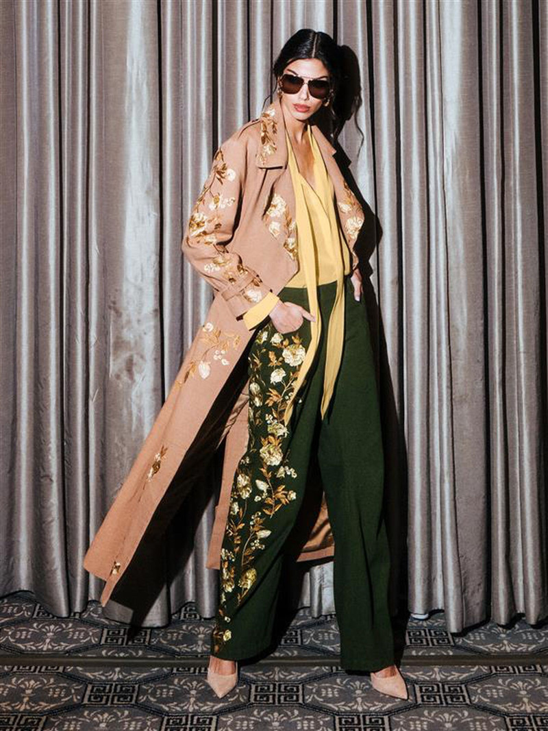 NEVADA EMBROIDERED TRENCH COAT 2
