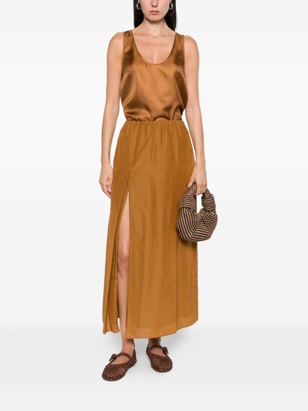 Carmen split-front midi skirt - 2