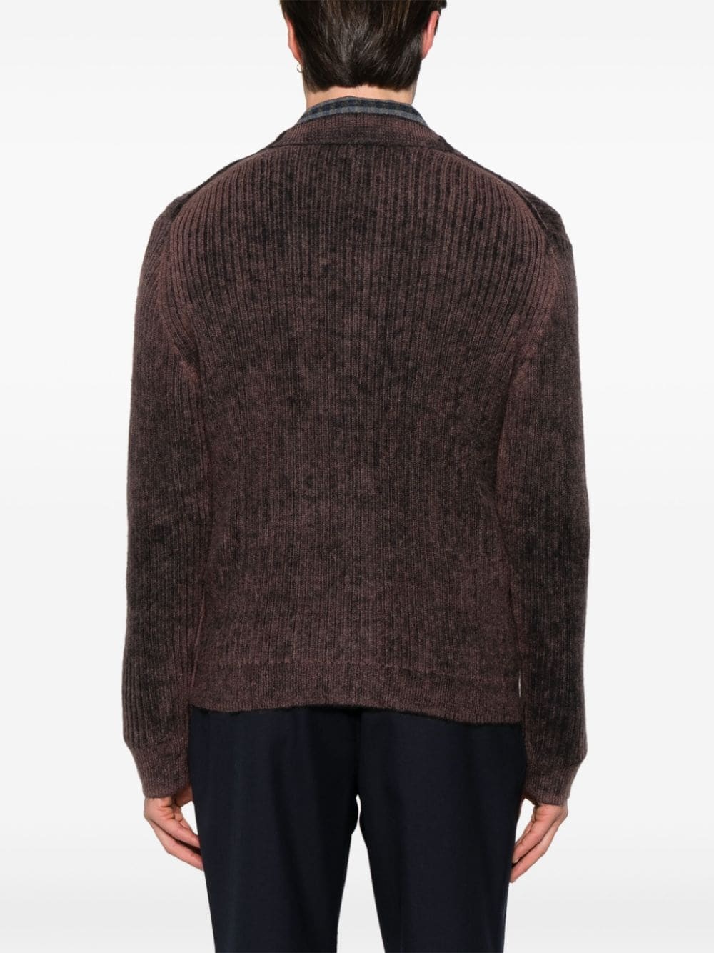 ribbed cardigan - 4