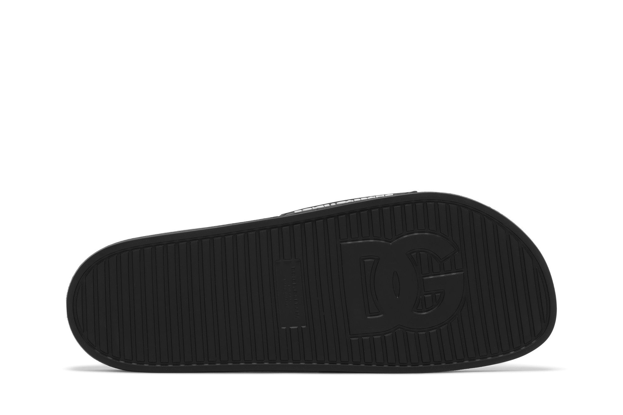 Dolce & Gabbana Slides 'DG Logo - Black White' - 4
