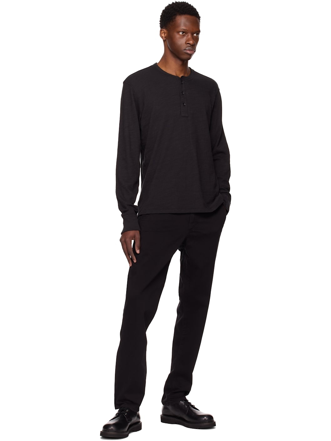 Black Fit 2 Slim Chino Trousers - 4