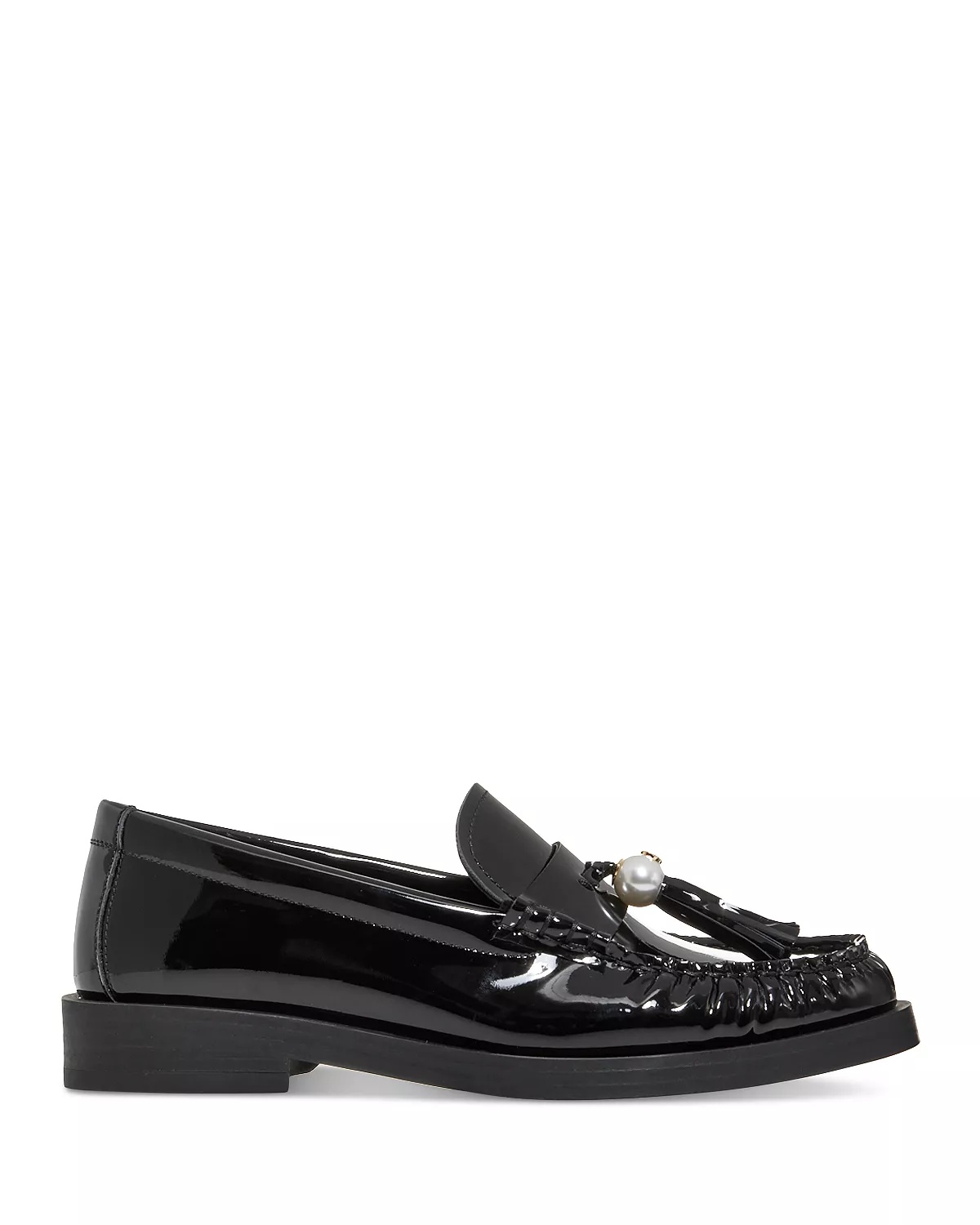 Women's Addie Patent Leather Imitation Pearl Tassel Loafers - 2