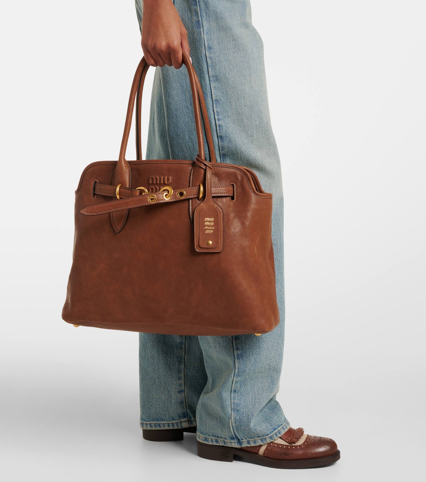 Aventure Large leather tote bag - 2