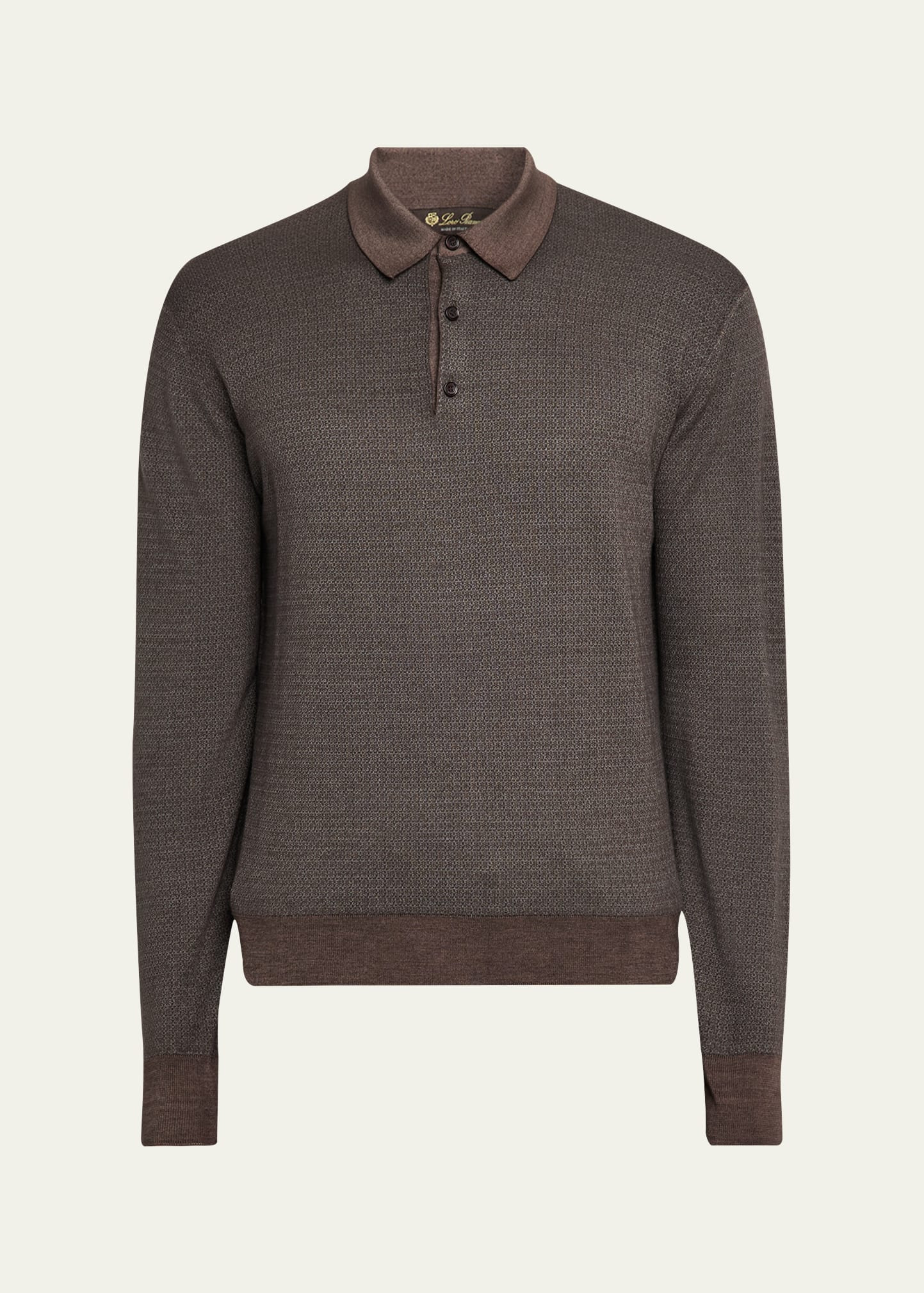 Men's Jacaranda Long-Sleeve Polo Shirt - 1