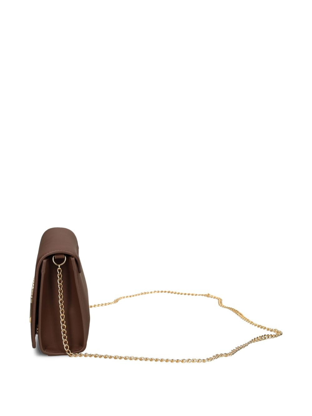 logo-plaque chain cross body bag - 4