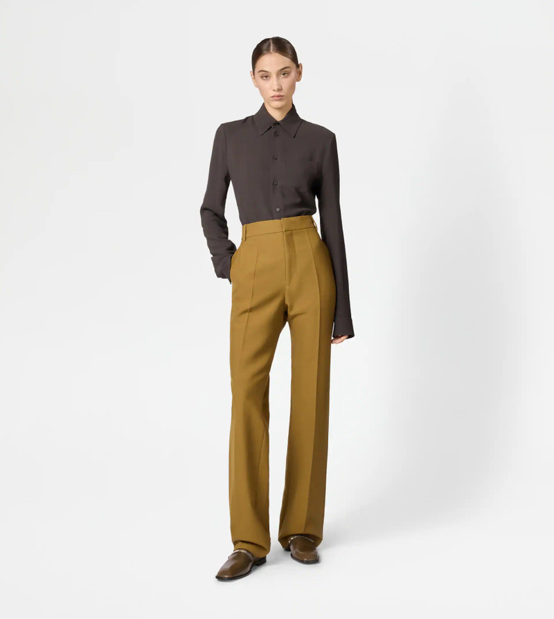 Tod's PANTS IN WOOL - GREEN outlook