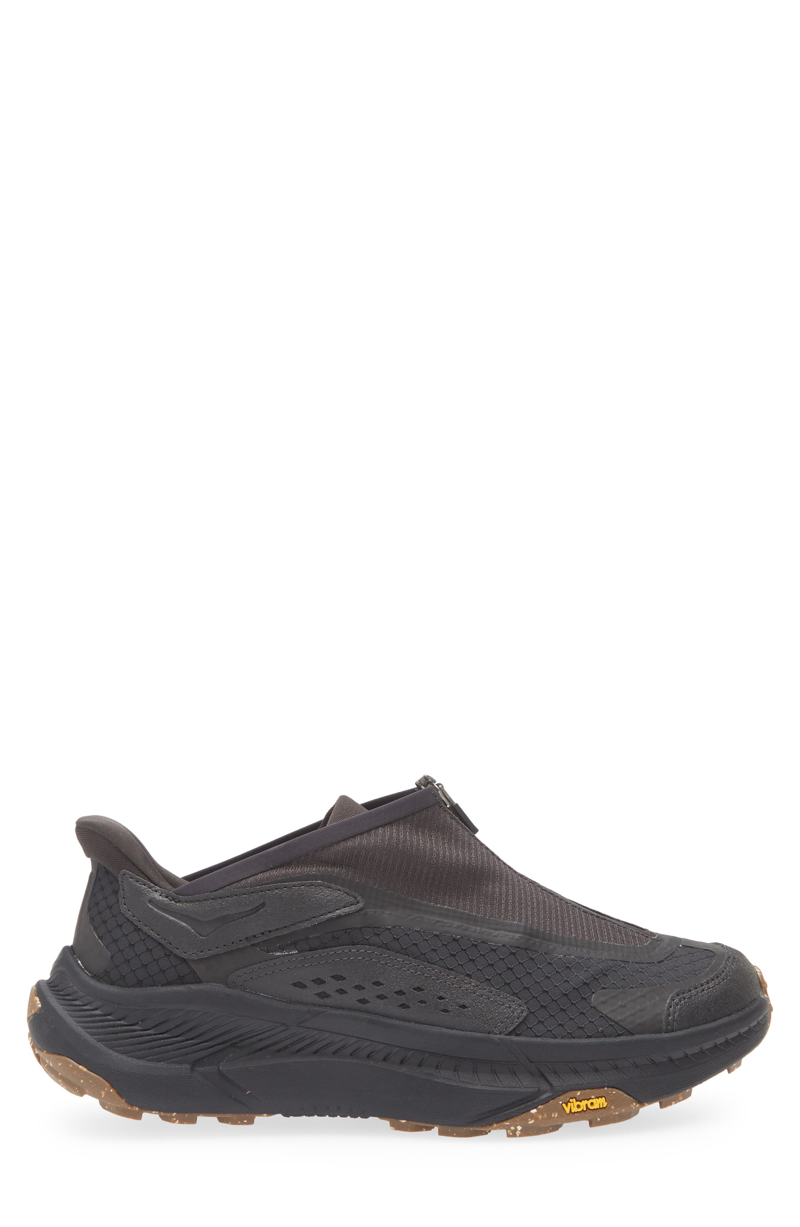 HOKA Gender Inclusive Project Transport Zip Sneaker in Carbon Black /Black at Nordstrom - 3
