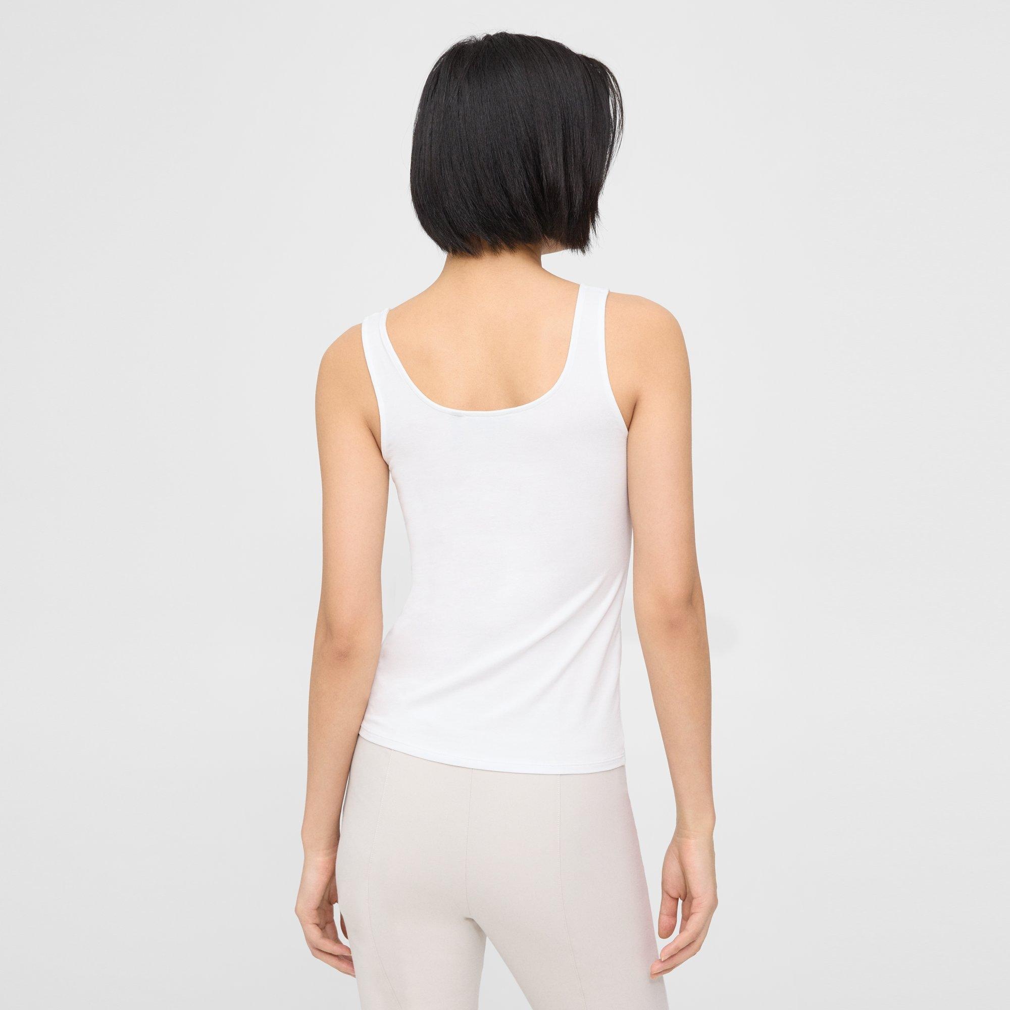 Scoop Neck Tank in Stretch Cotton - 5