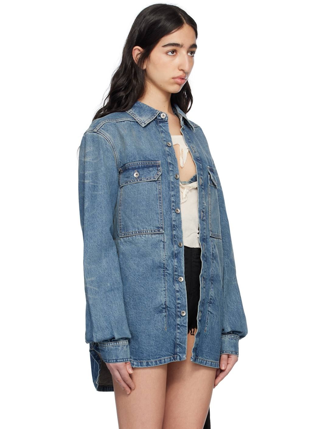 Blue Hollywood Outershirt Denim Jacket - 2