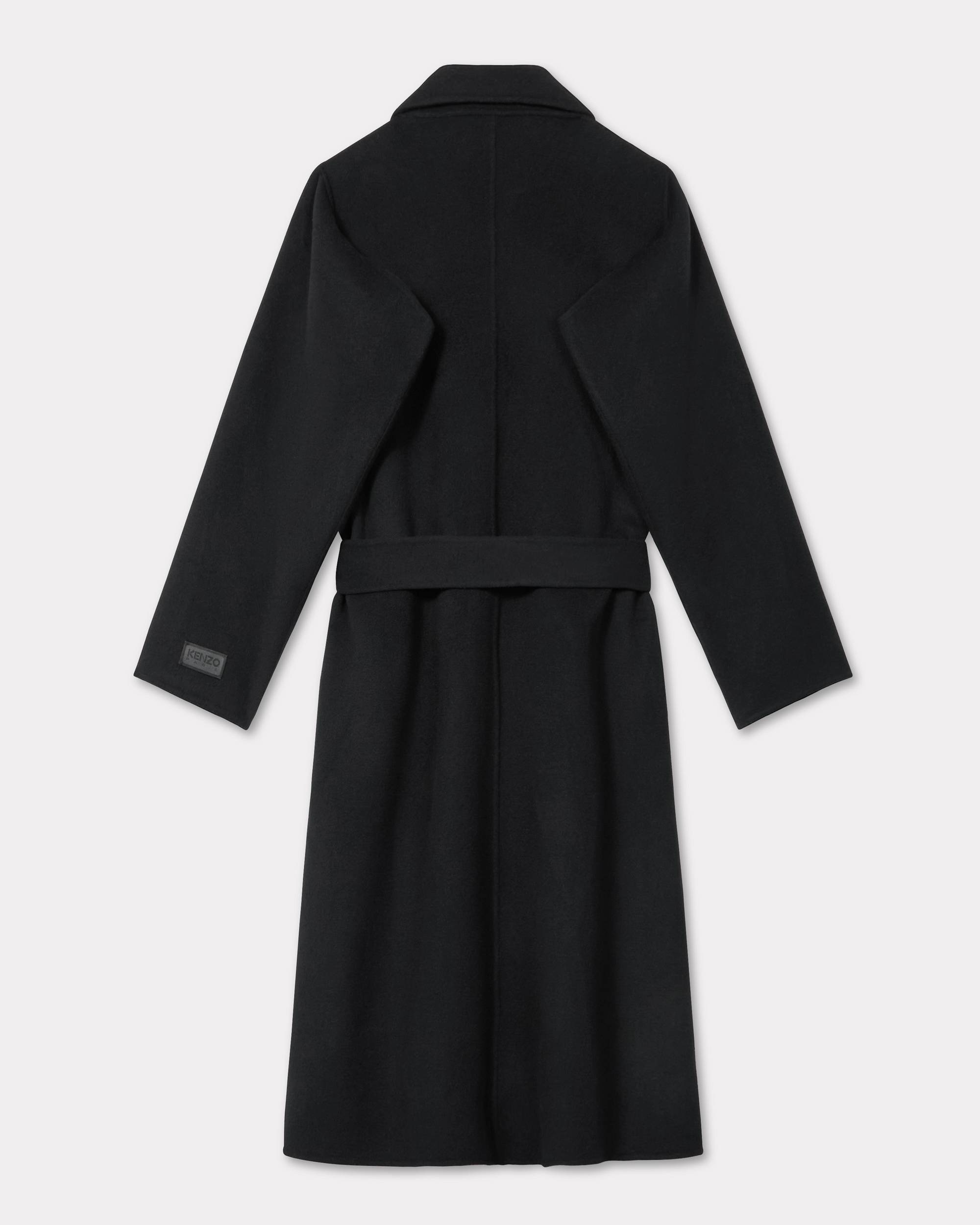 Long belted coat in wool and cashmere - 2