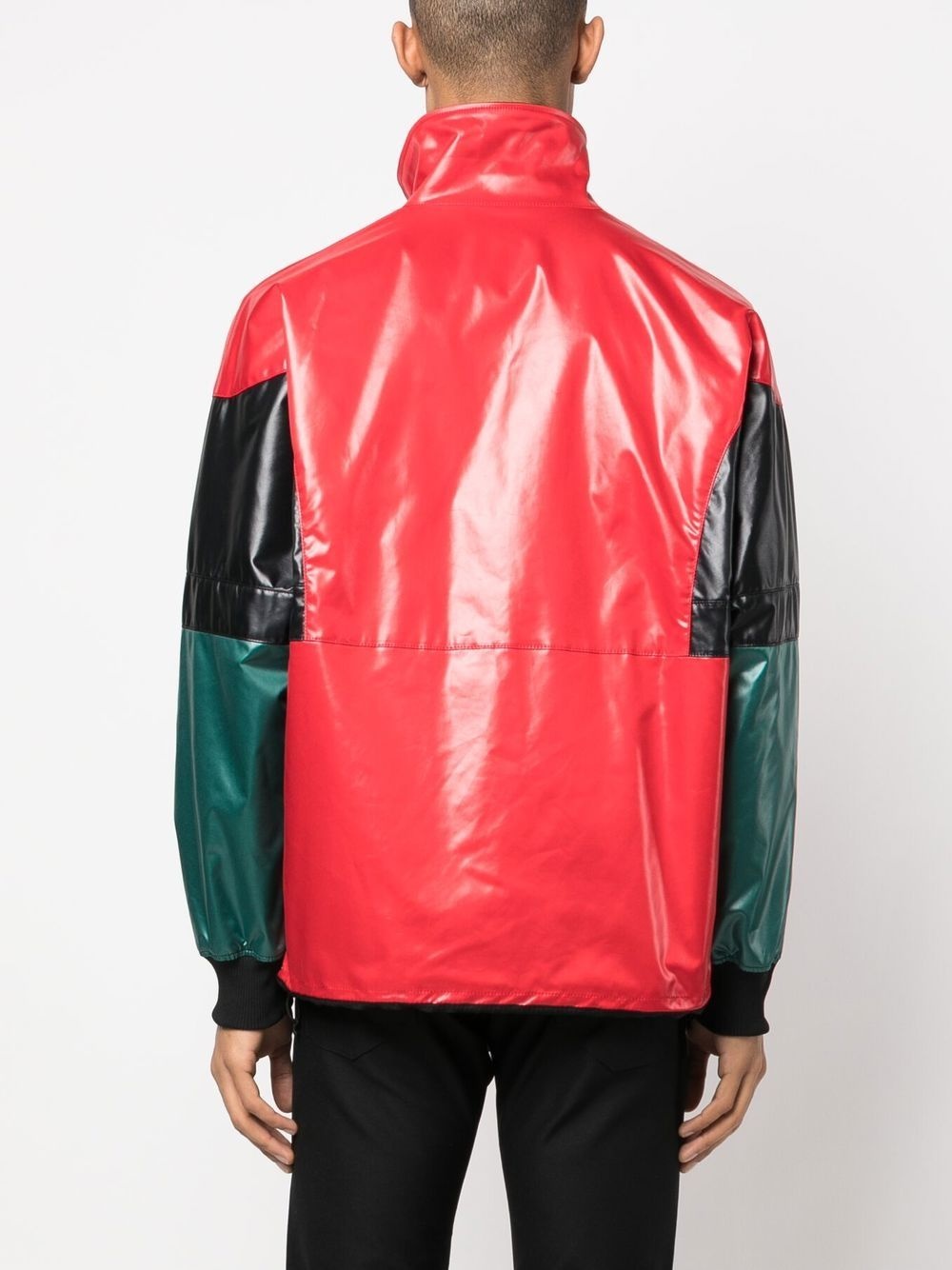 colour-block panelled windbreaker - 4