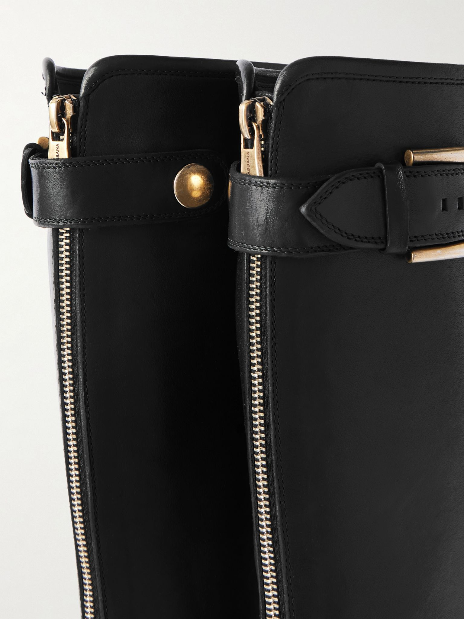 Like A Virgin leather biker boots Black - 4
