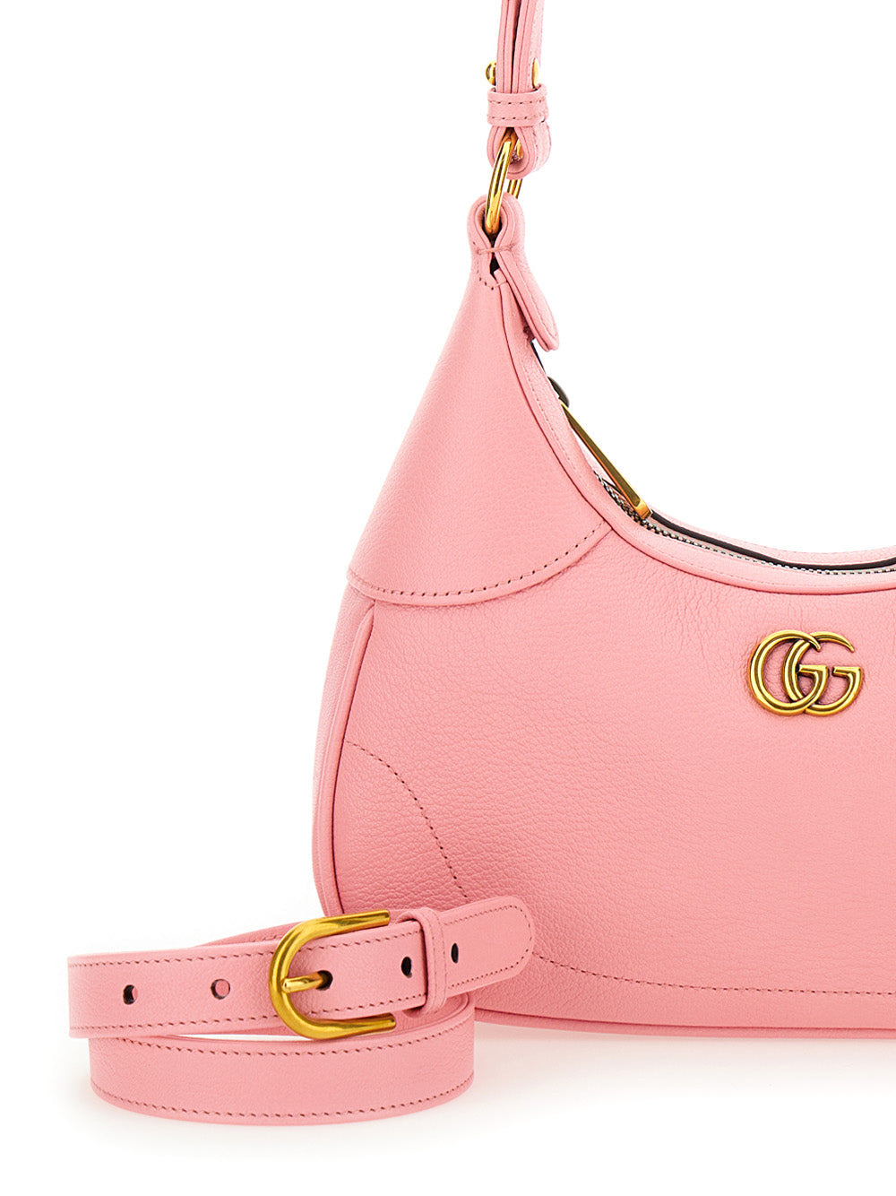 Gucci Women 'Aphrodite Small' Pink Shoulder Bag In Leather Woman - 5