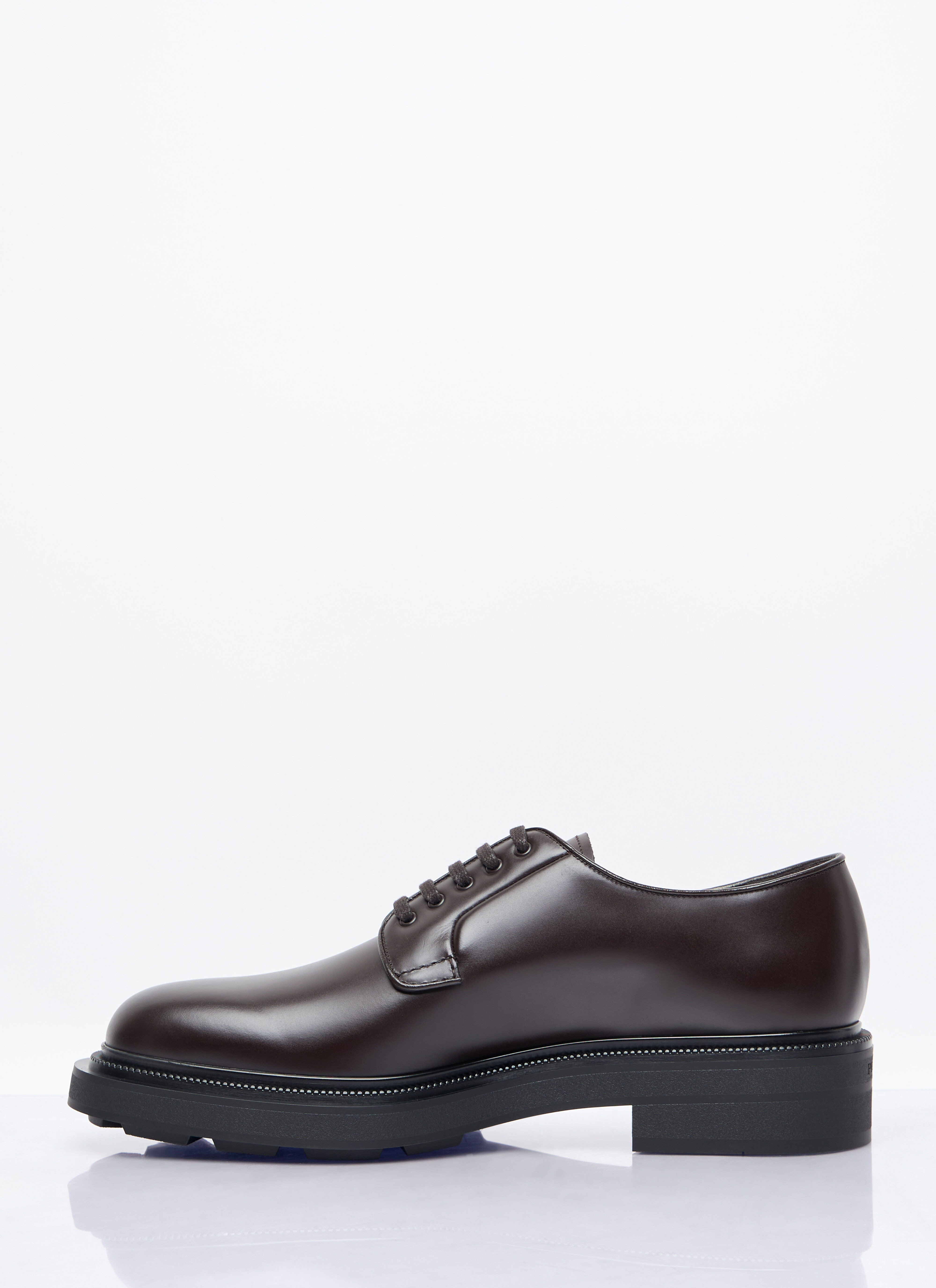Leather Lace-Up Shoes - 4