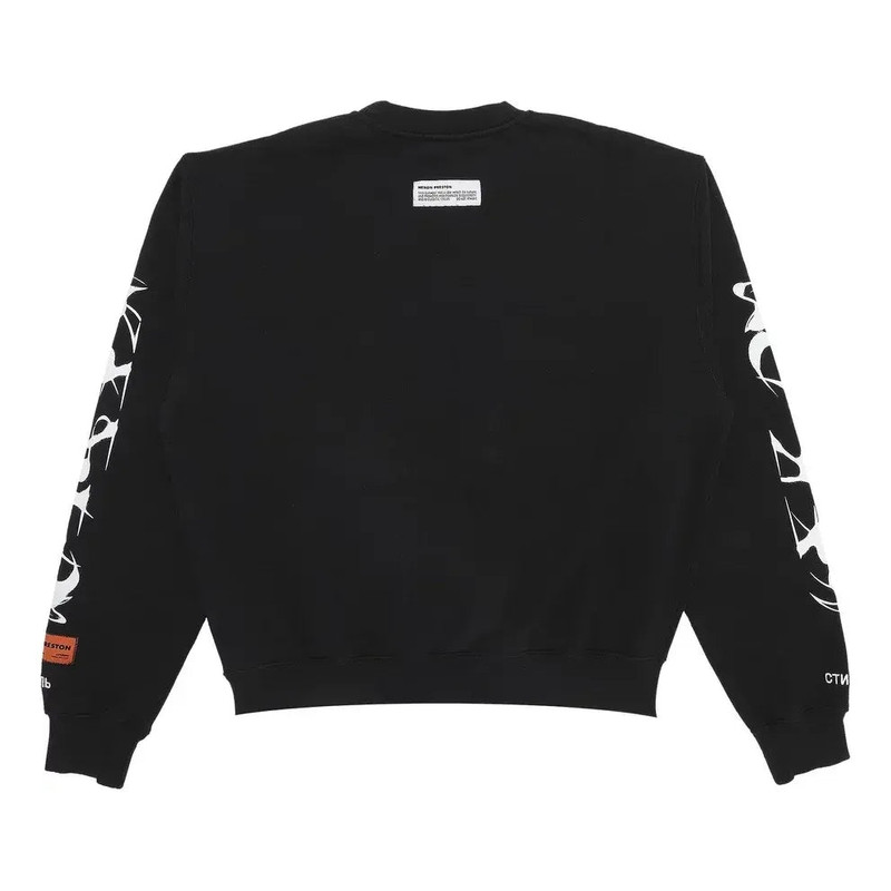 Heron Preston HERON PRESTON HP Brush Crewneck Sweatshirt 'Black White' HMBA016F21JER0051001 outlook