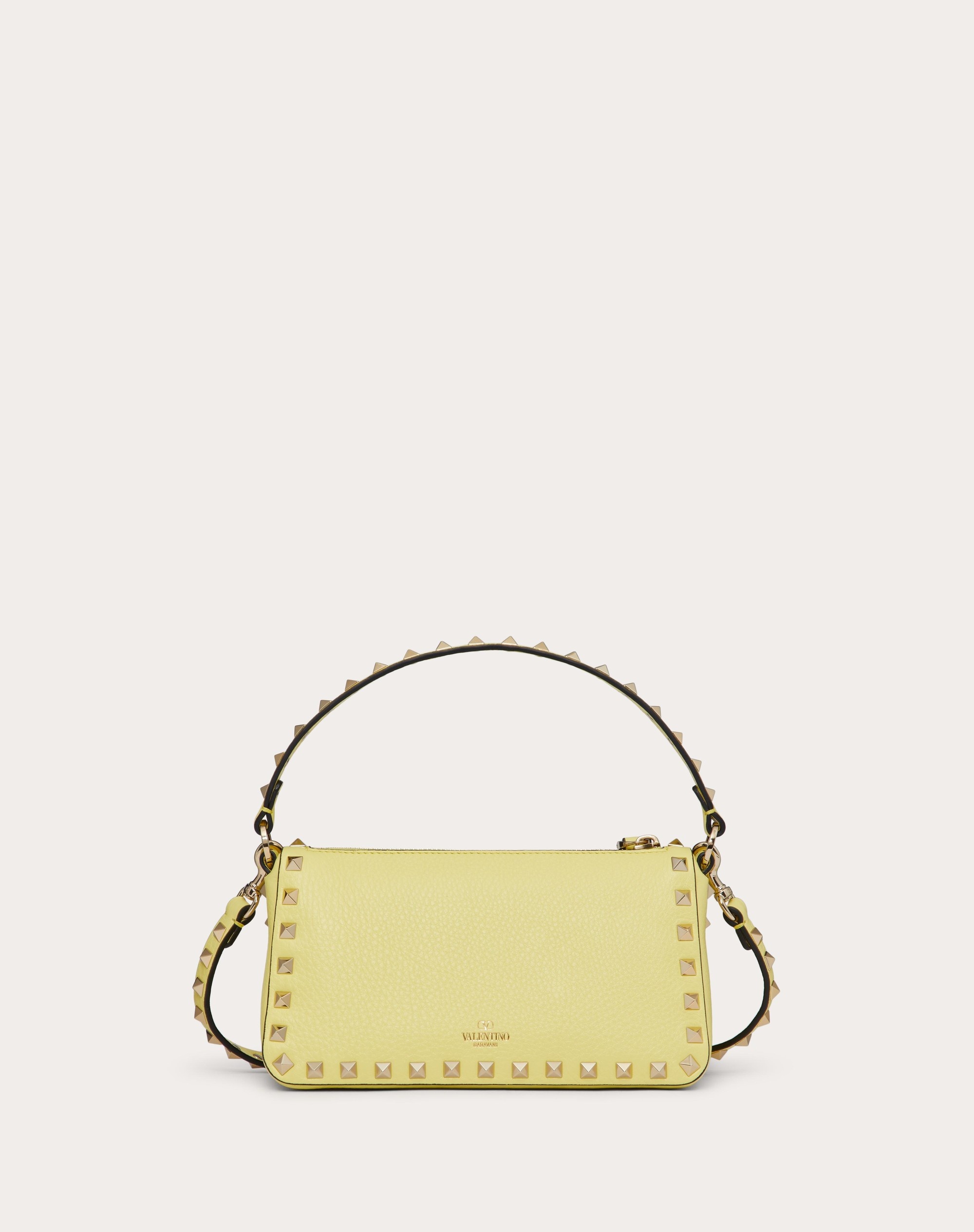 SMALL ROCKSTUD GRAINY CALFSKIN CROSSBODY BAG - 3