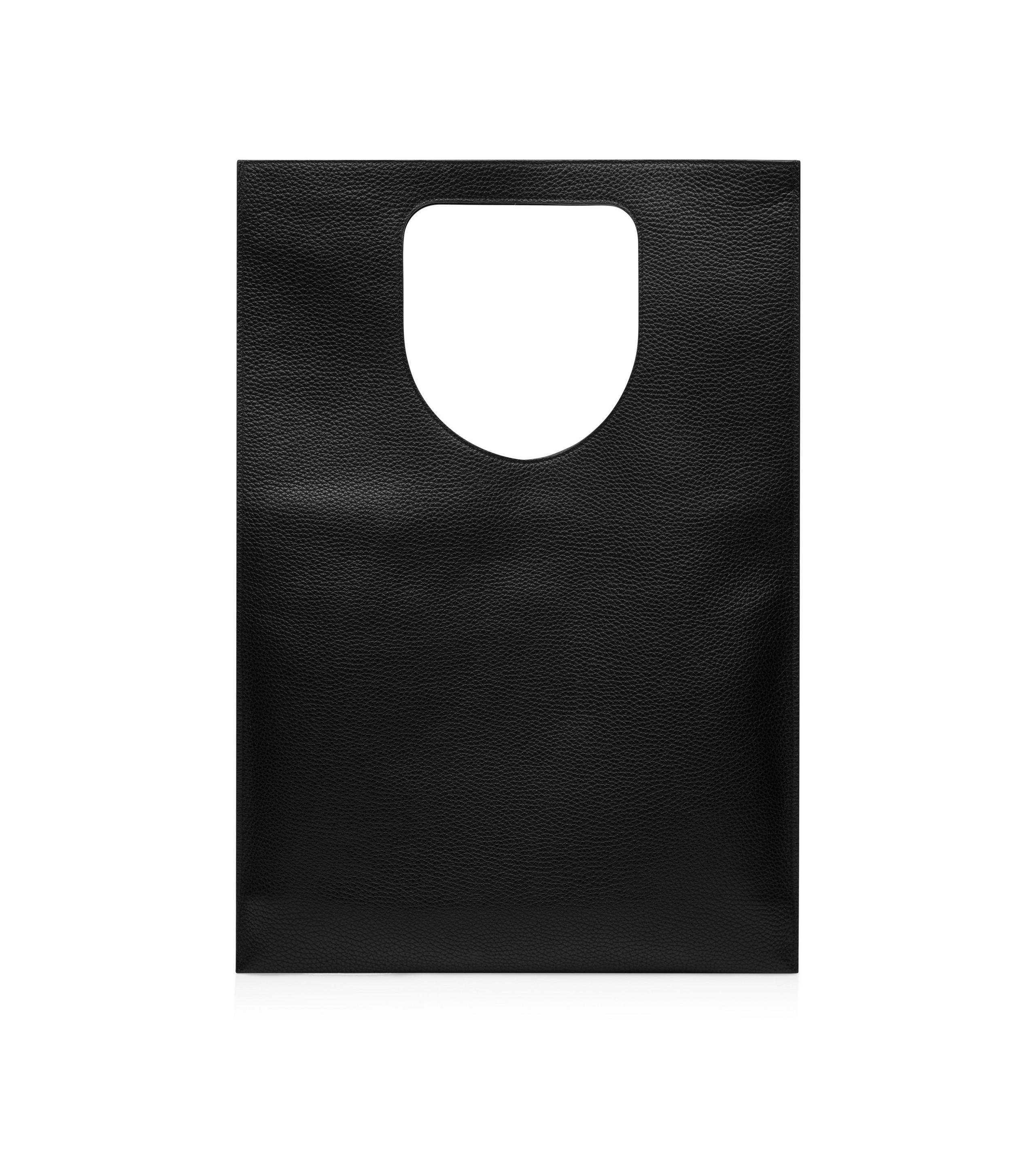 GRAIN LEATHER FLAT ALIX BAG - 2