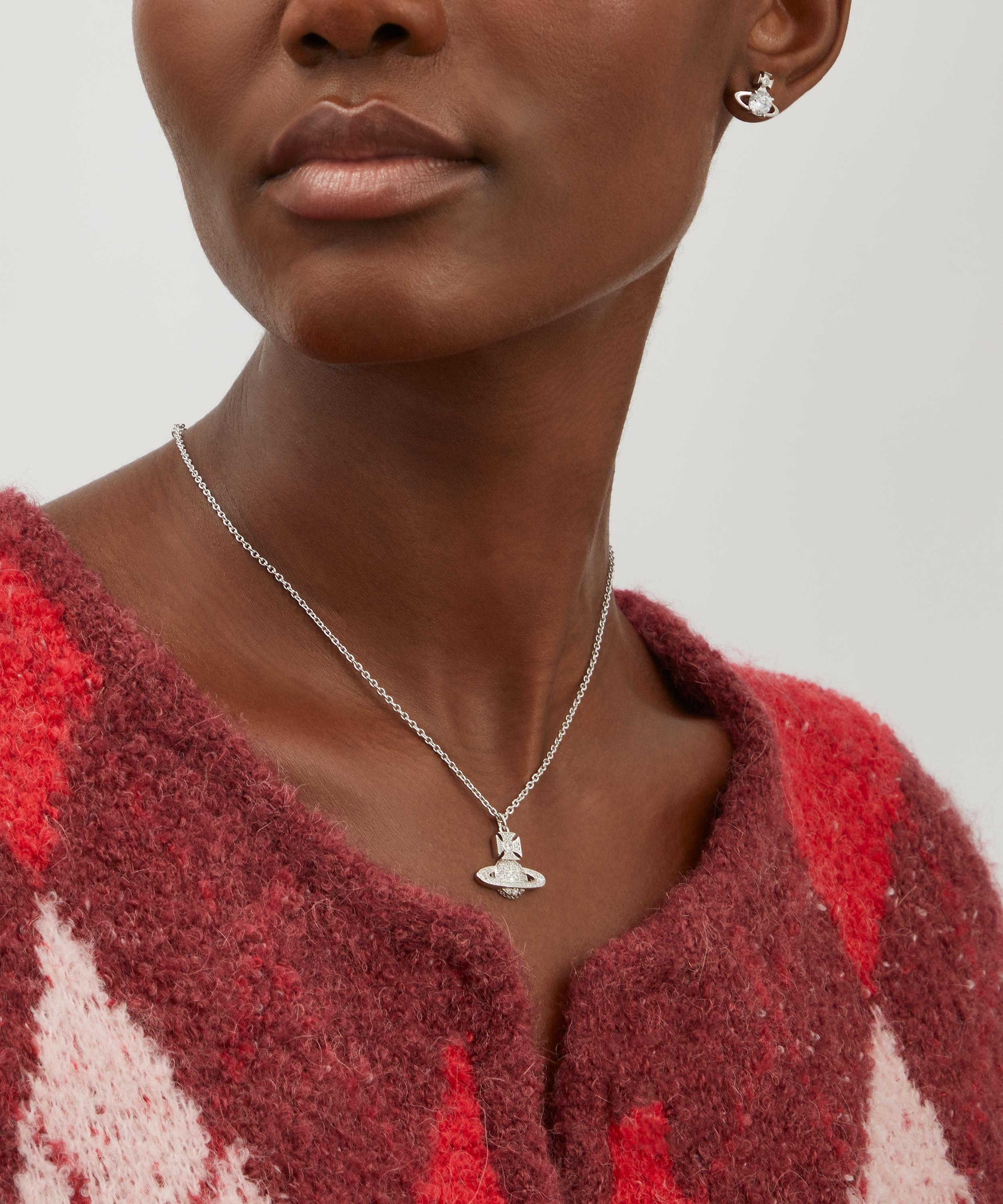 Silver-Tone Carmela Bas Relief Pendant Necklace - 2