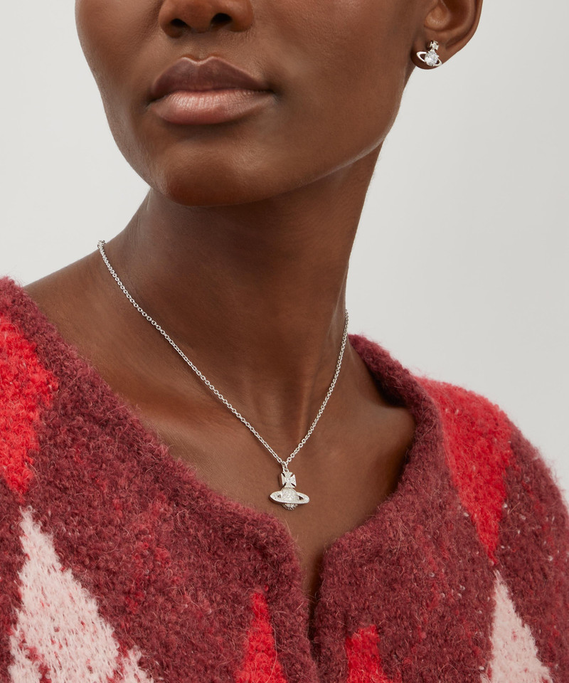 Vivienne Westwood Silver-Tone Carmela Bas Relief Pendant Necklace outlook