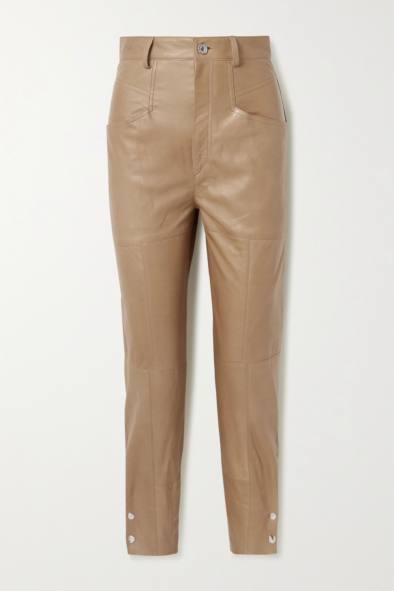 Xiamao leather tapered pants - 1