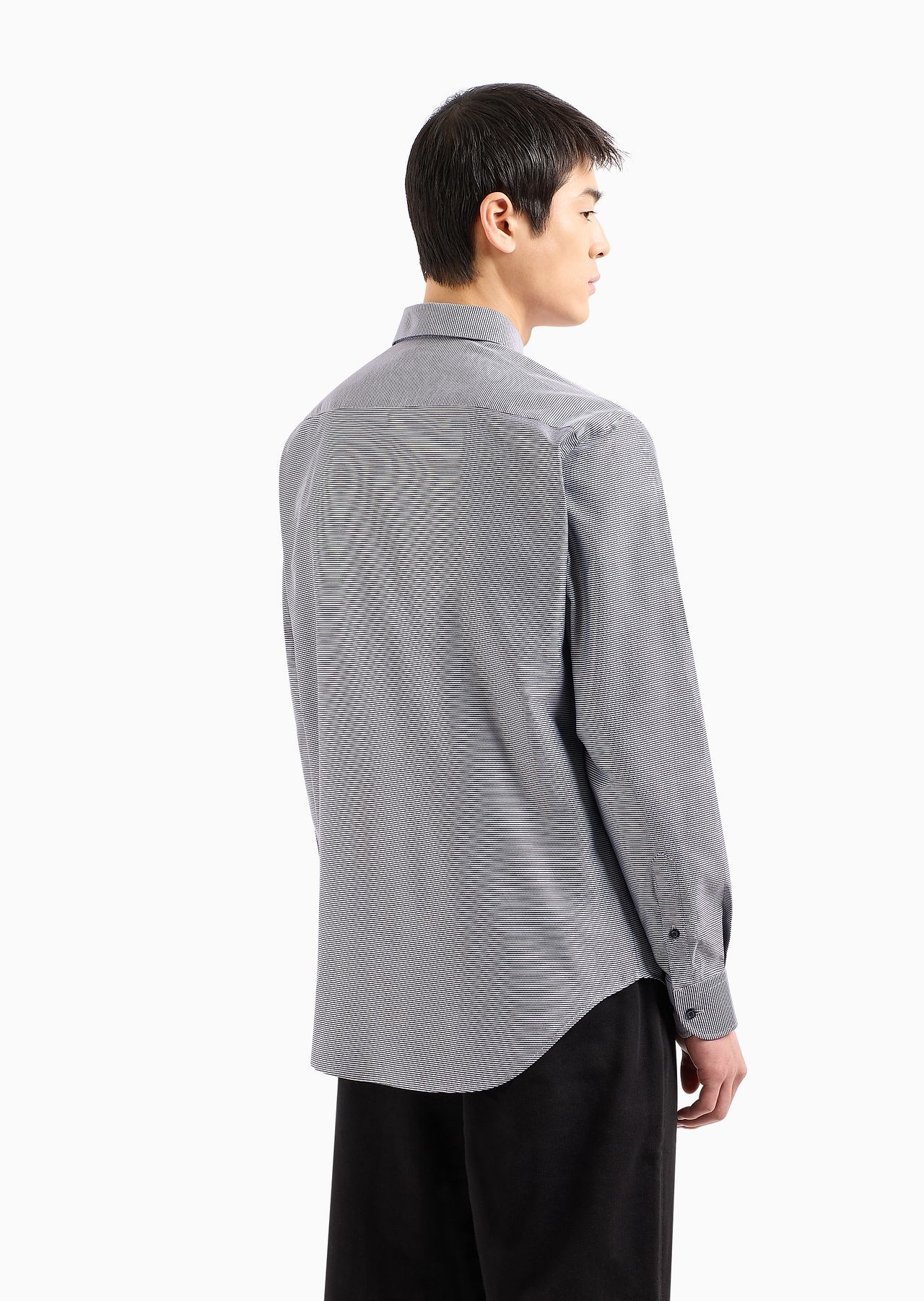 Modern-fit, striped twill shirt - 3