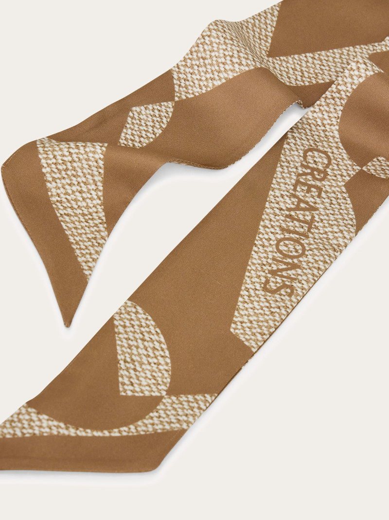 FERRAGAMO Venna print silk bandeau outlook