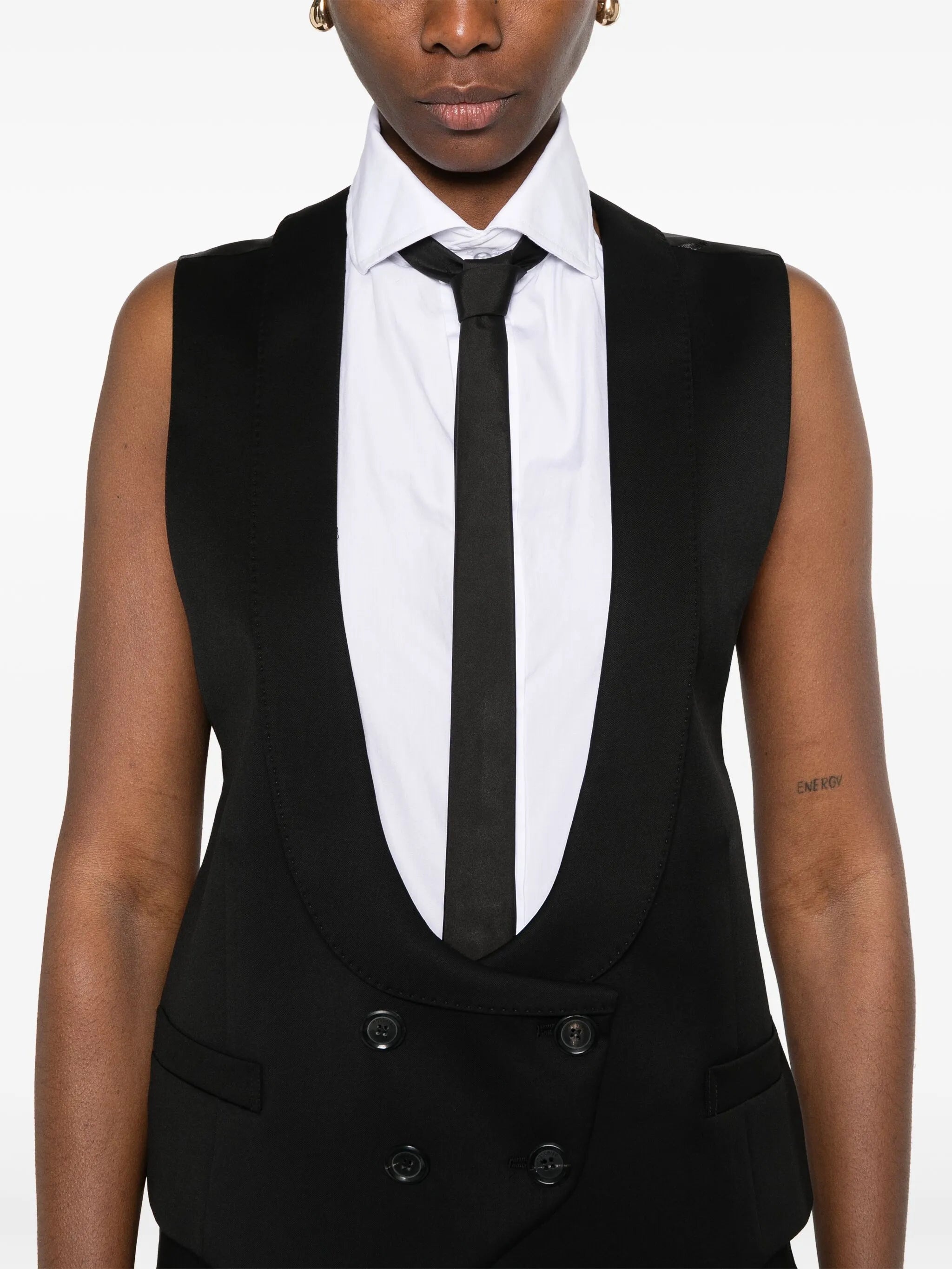 Scoop-neck Waistcoat - 4