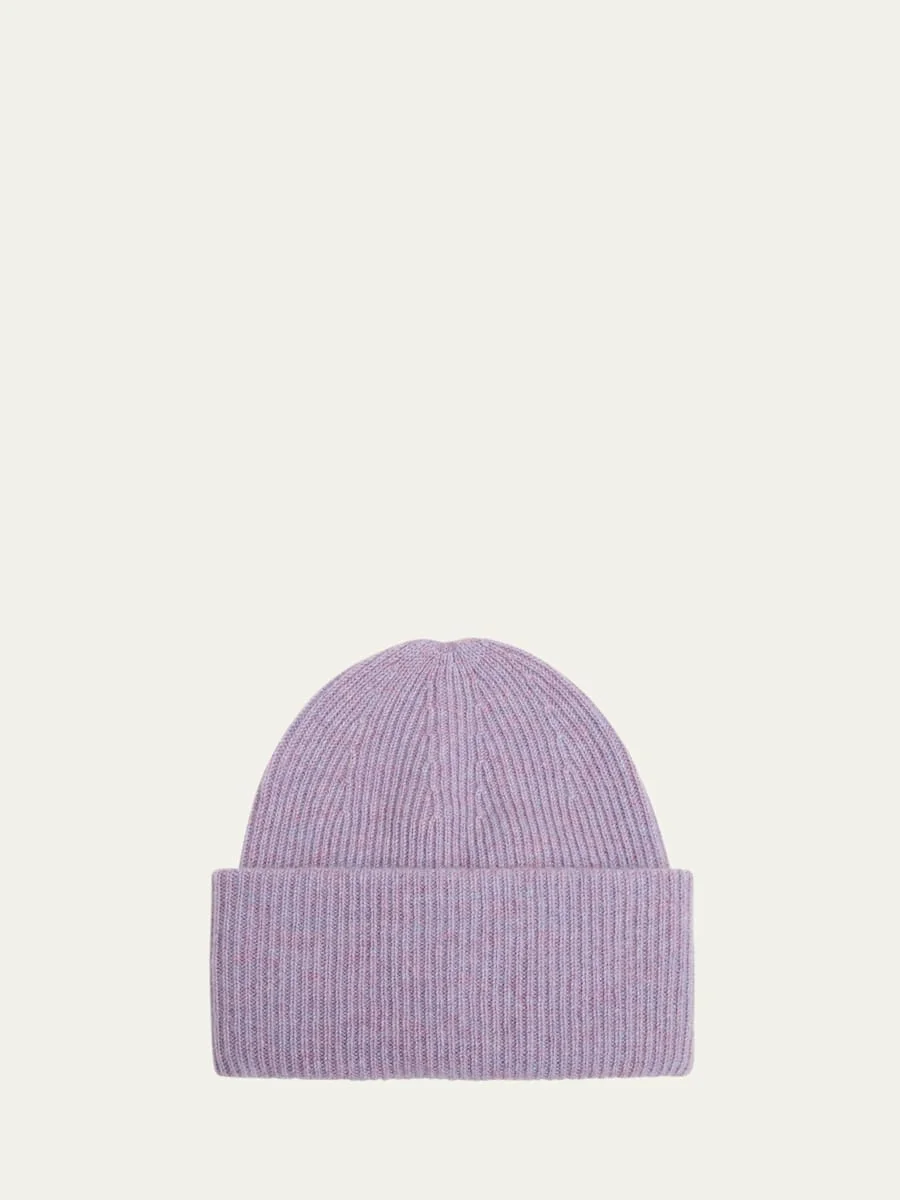 Stockholm Ribbed Cashmere Beanie - 1