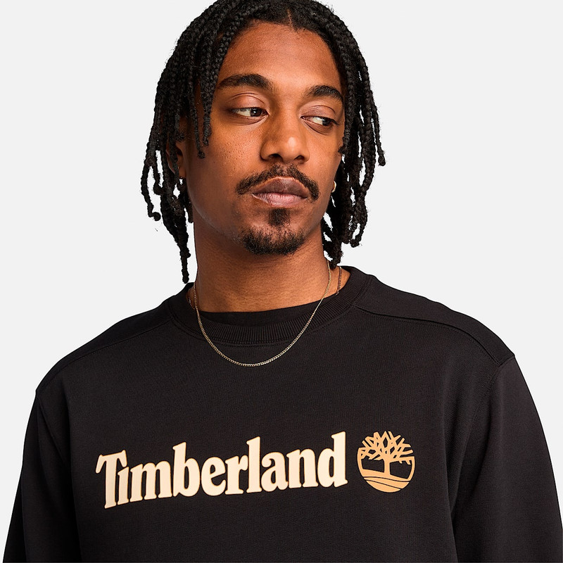 Men's Kennebec River Linear Logo Crew Neck Sweatshirt 4