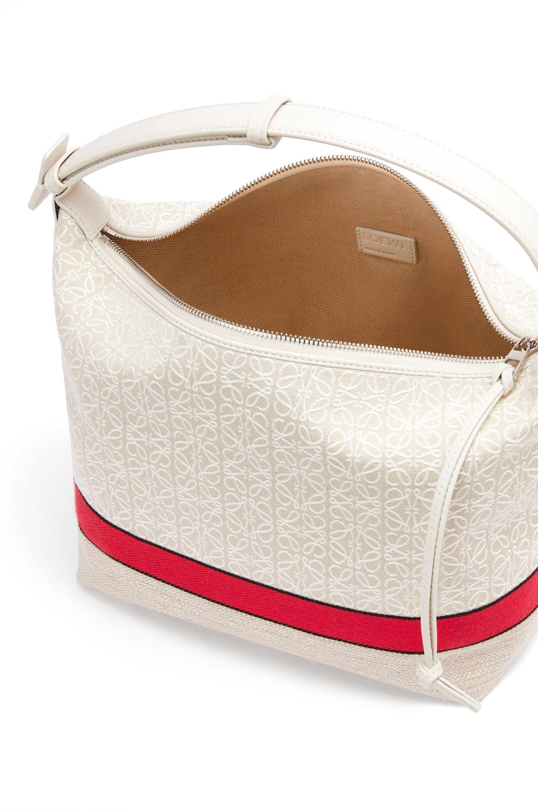 Cubi bag in jacquard and calfskin - 5