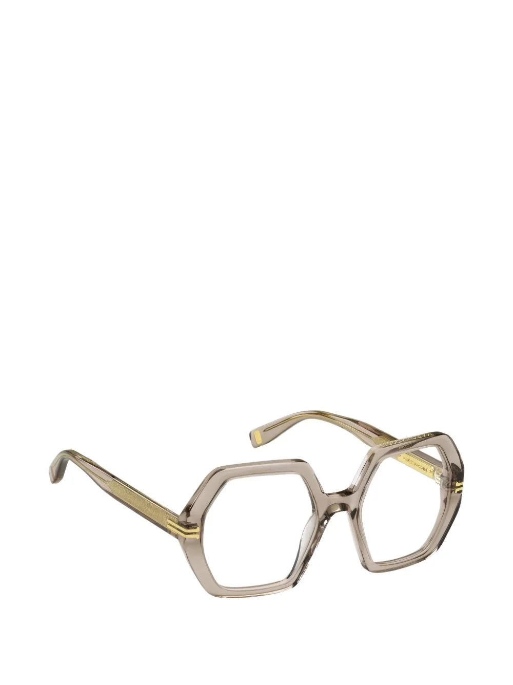 geometric-frame glasses - 1