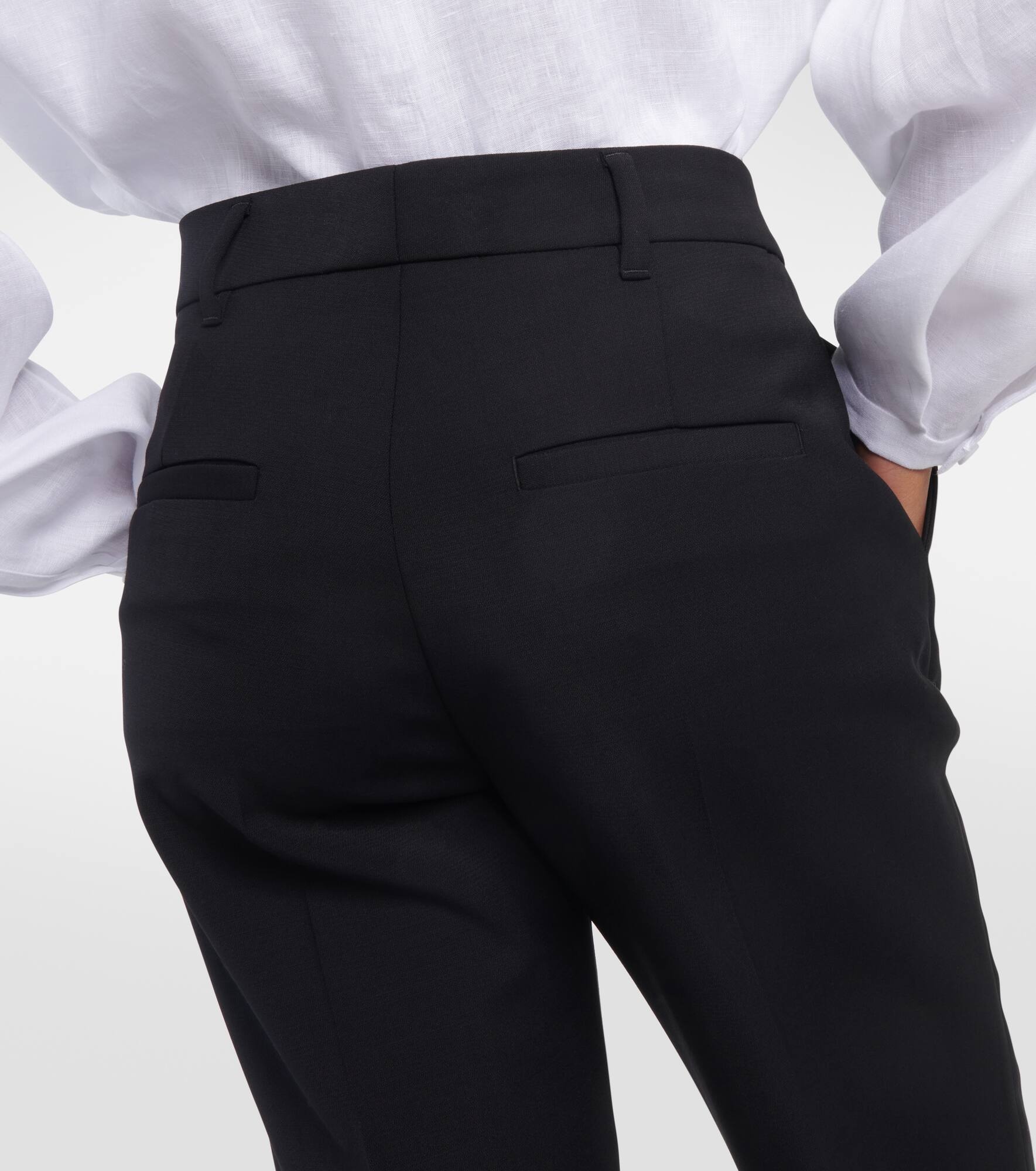 Francisco high-rise straight wool pants - 5