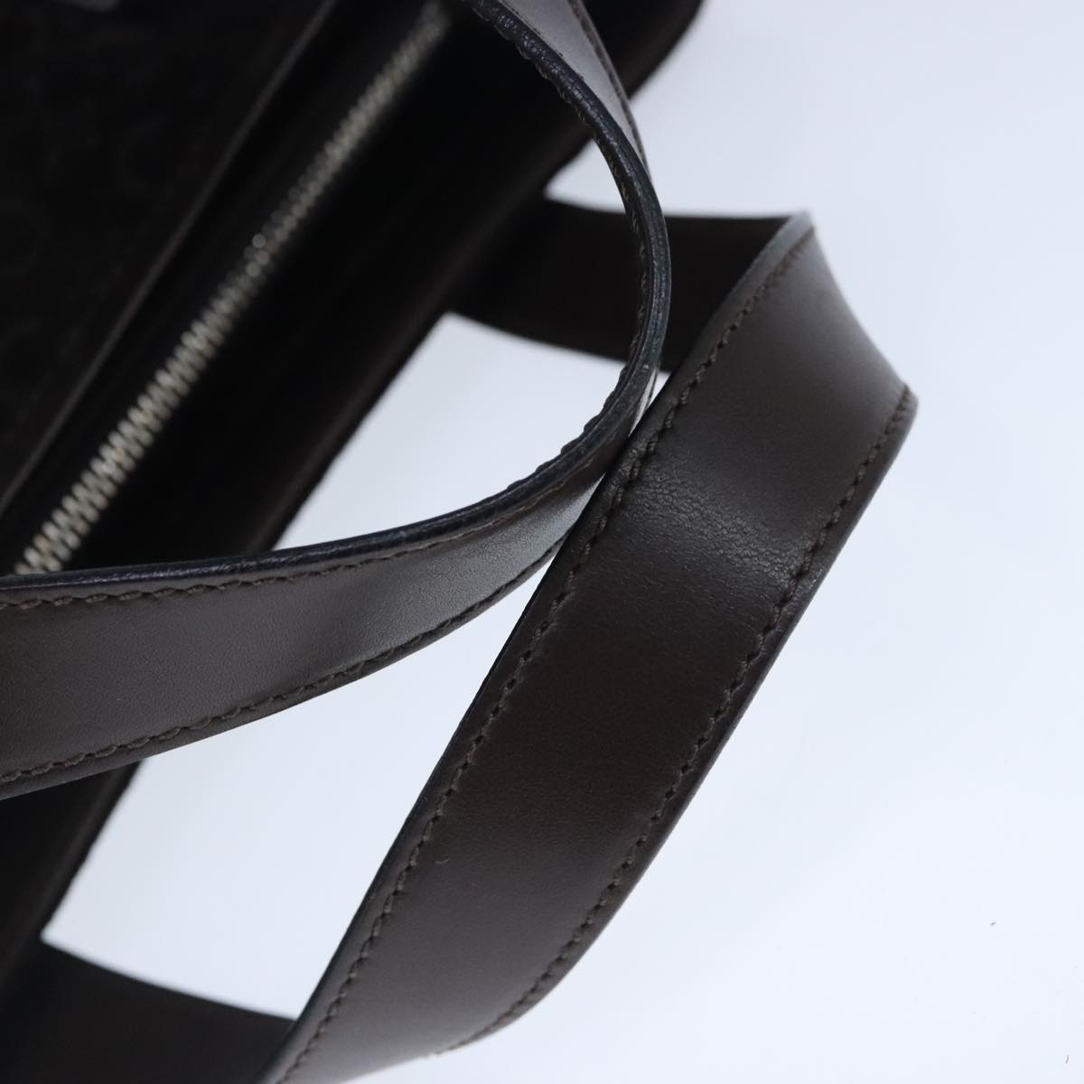 CELINE C Macadam Canvas Hand Bag Brown - 7